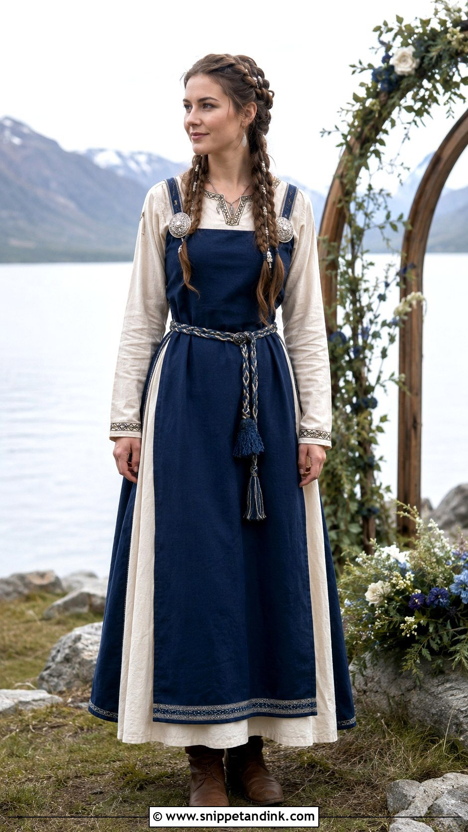 Blue Viking Wedding Dress - Snippet and Ink - 30 Viking Wedding Dress Ideas