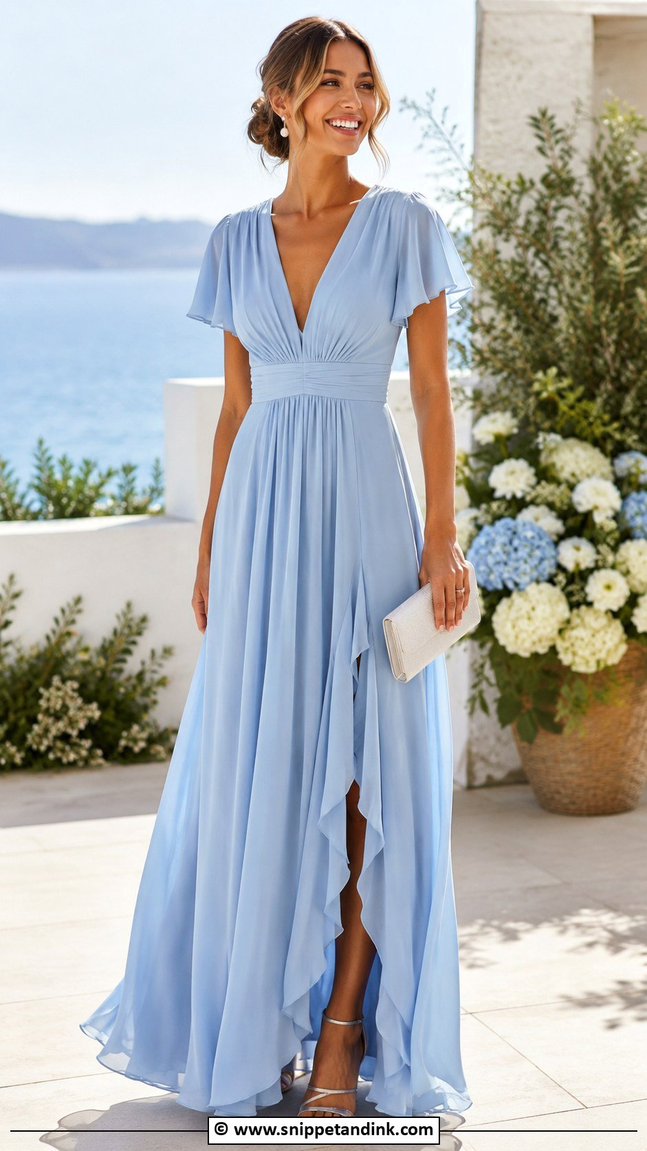Blue Vow Renewal Dress - Snippet and Ink - 30 Vow Renewal Dress Ideas