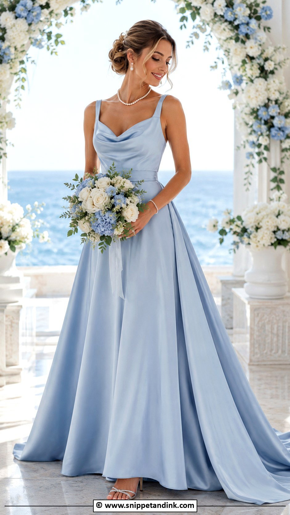 Blue Wedding Dress - Snippet and Ink - 25 Eclectic Wedding Dress Ideas