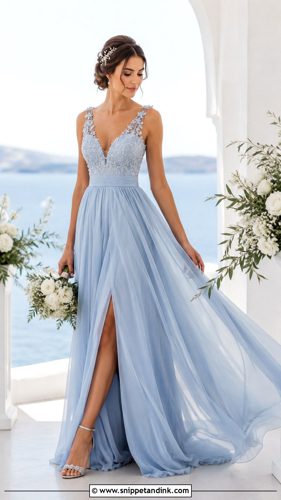 Blue Wedding Dress - Snippet and Ink - 25 Non Traditional Wedding Dresses