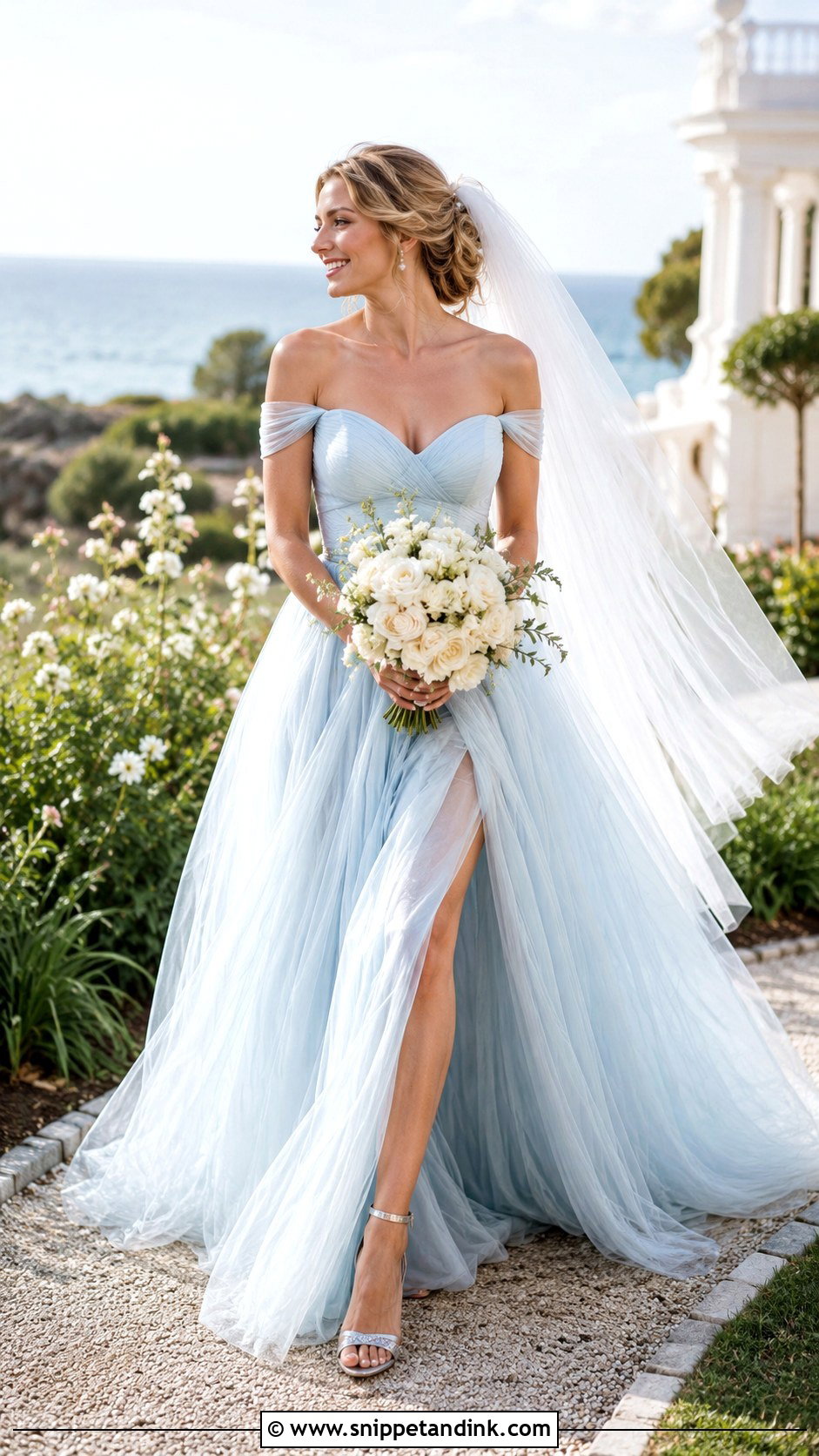 Blue Wedding Dress - Snippet and Ink - 30 Weddingdress Ideas