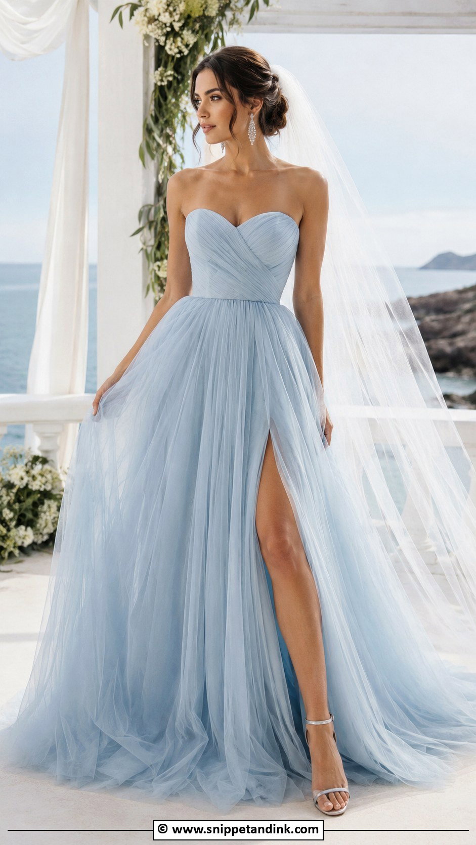 Blue Wedding Dress - Snippet and Ink - 25 Latest Designer Dresses for Wedding