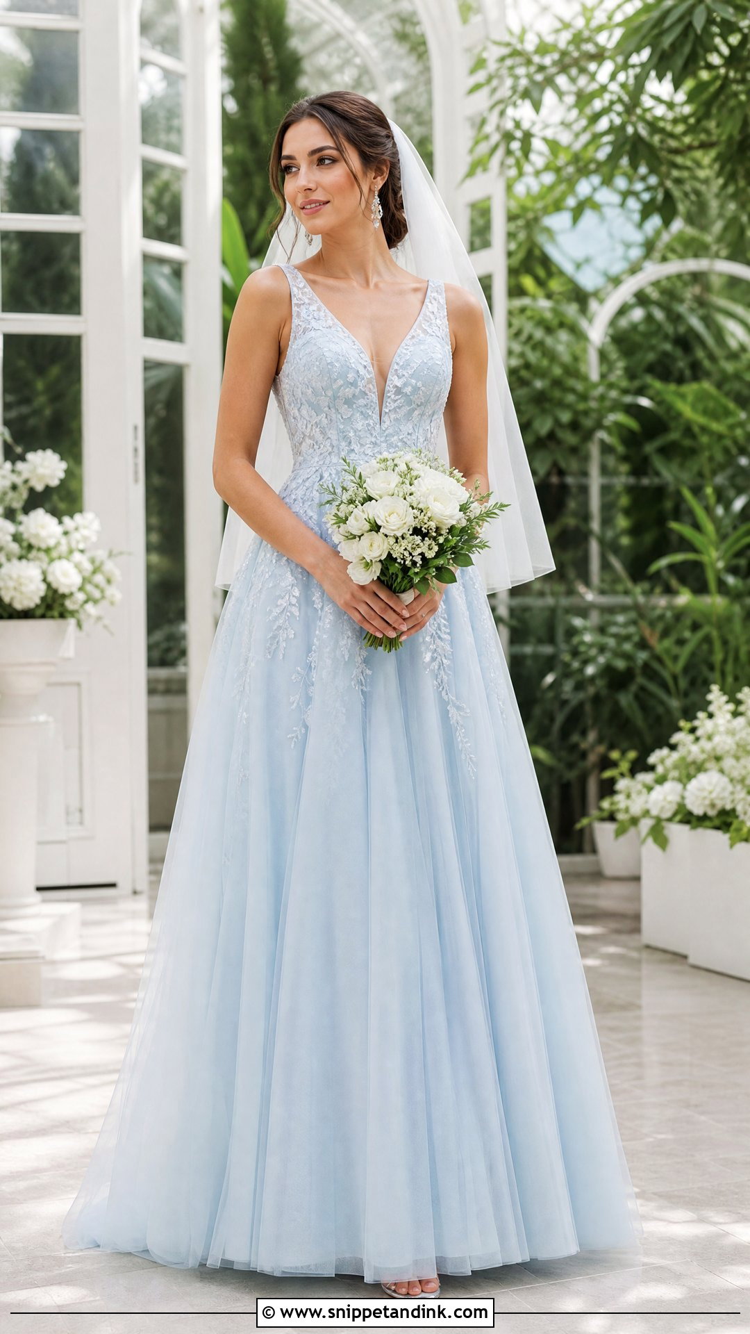 Blue Wedding Dress - Snippet and Ink - 20 Non Conventional Wedding Dress Ideas