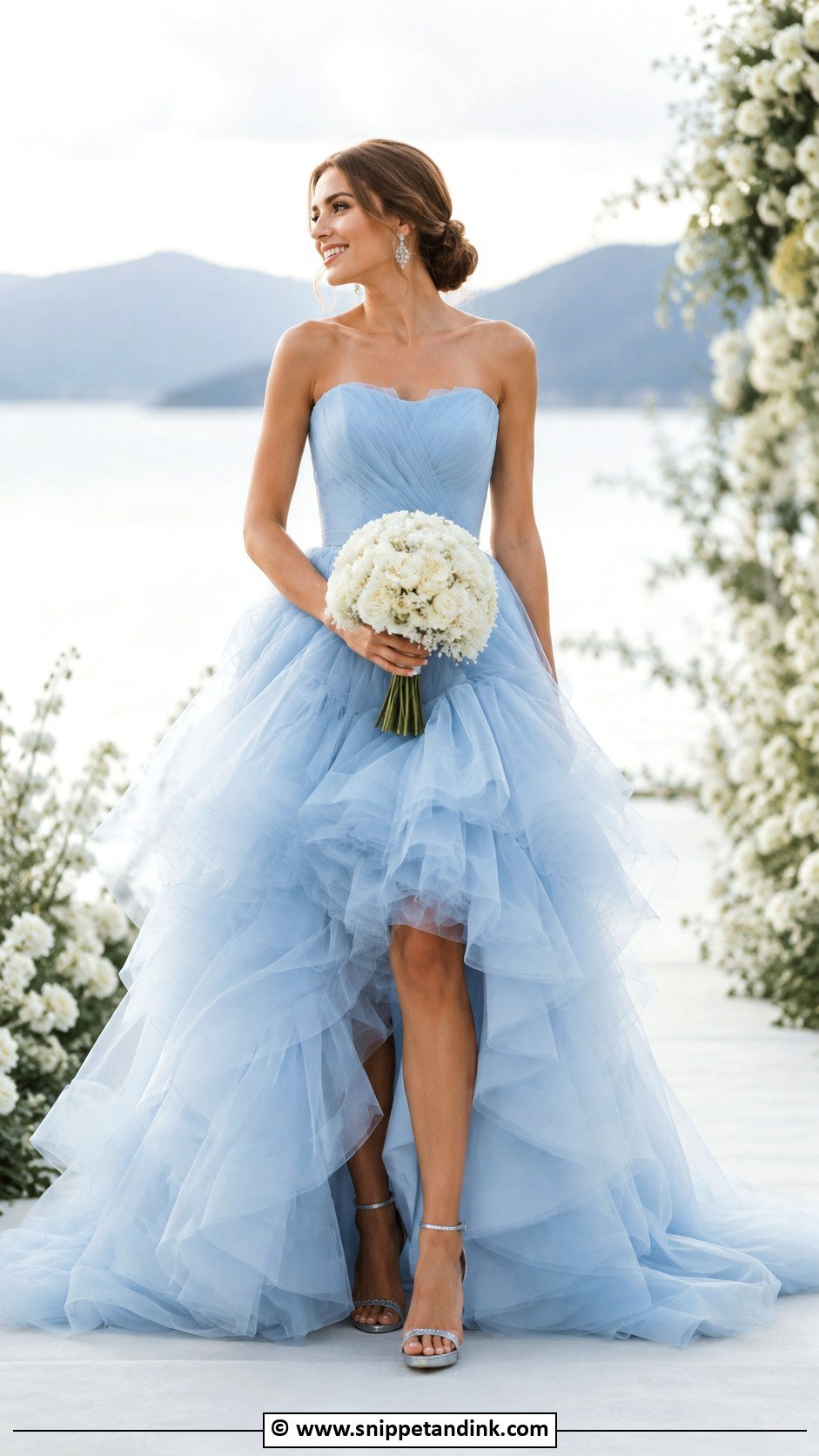 Blue Wedding Dress - Snippet and Ink - 25 Untraditional Wedding Dress Ideas