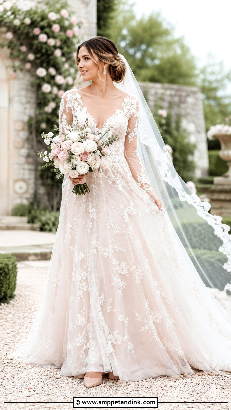 Blush Anastasia Wedding Dress - Snippet and Ink - 20 Anastasia Wedding Dress Ideas