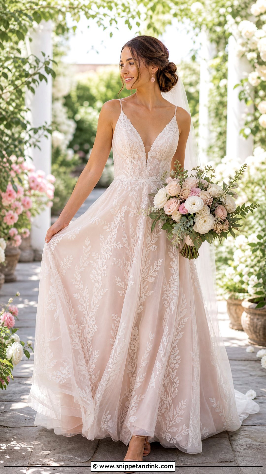 Blush Boho Wedding Dress - Snippet and Ink - 25 Unique Wedding Dresses Boho