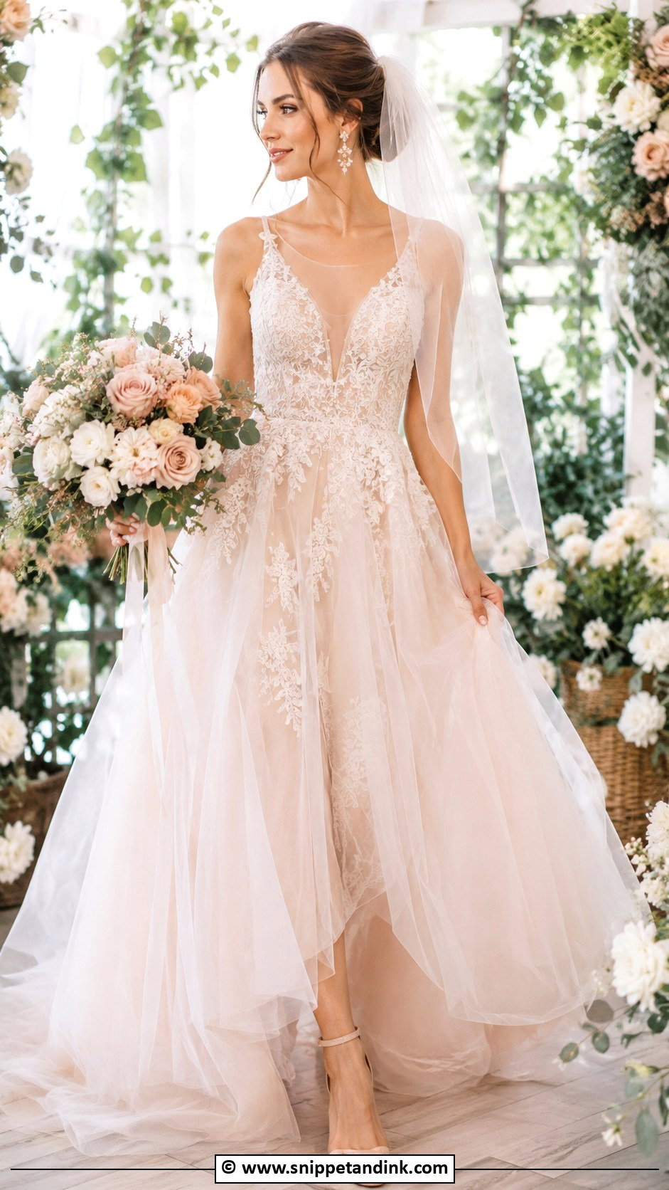 Blush Bridal Dress - Snippet and Ink - 35 Bridal Dresses