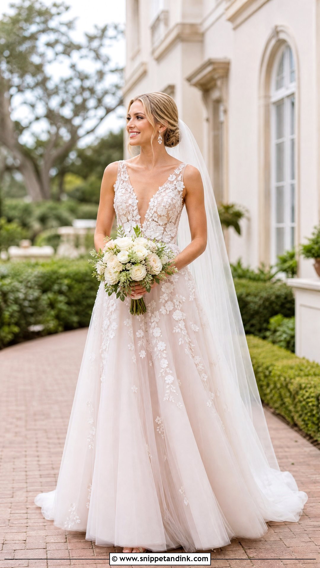 Blush Bridal Dress - Snippet and Ink - 20 Modern Bridal Dress Ideas