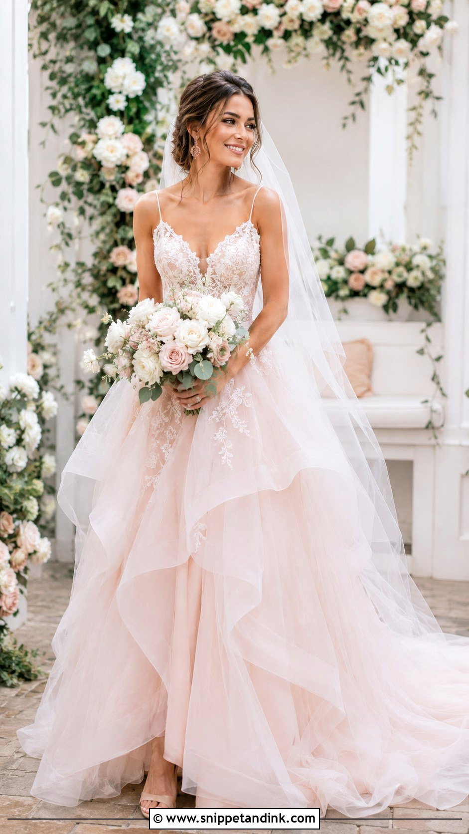 Blush Bride Dress - Snippet and Ink - 25 Bride Dress 2025 Ideas