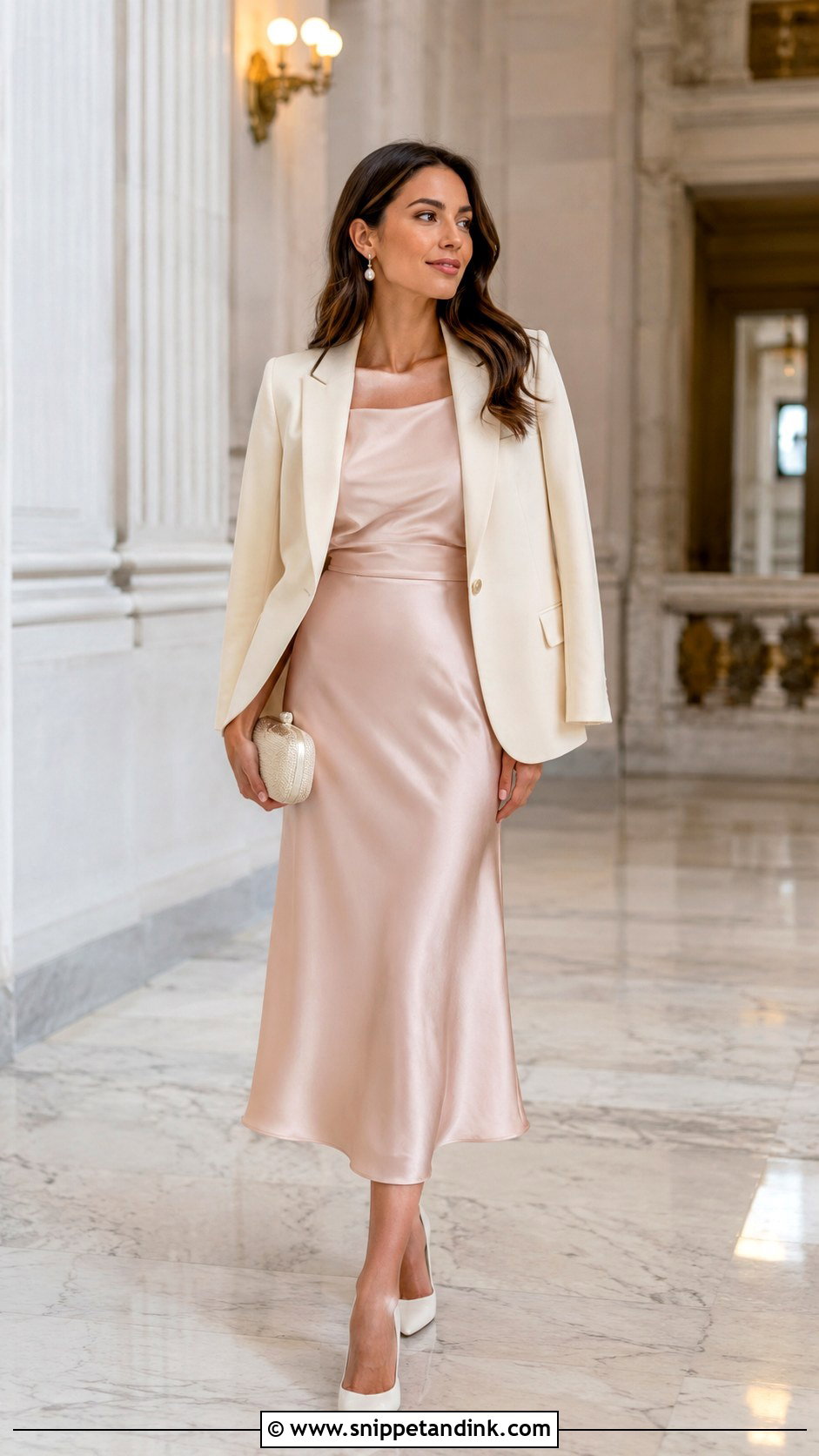 Blush Courthouse Wedding Dress - Snippet and Ink - 25 Blush Colored Wedding Dresses