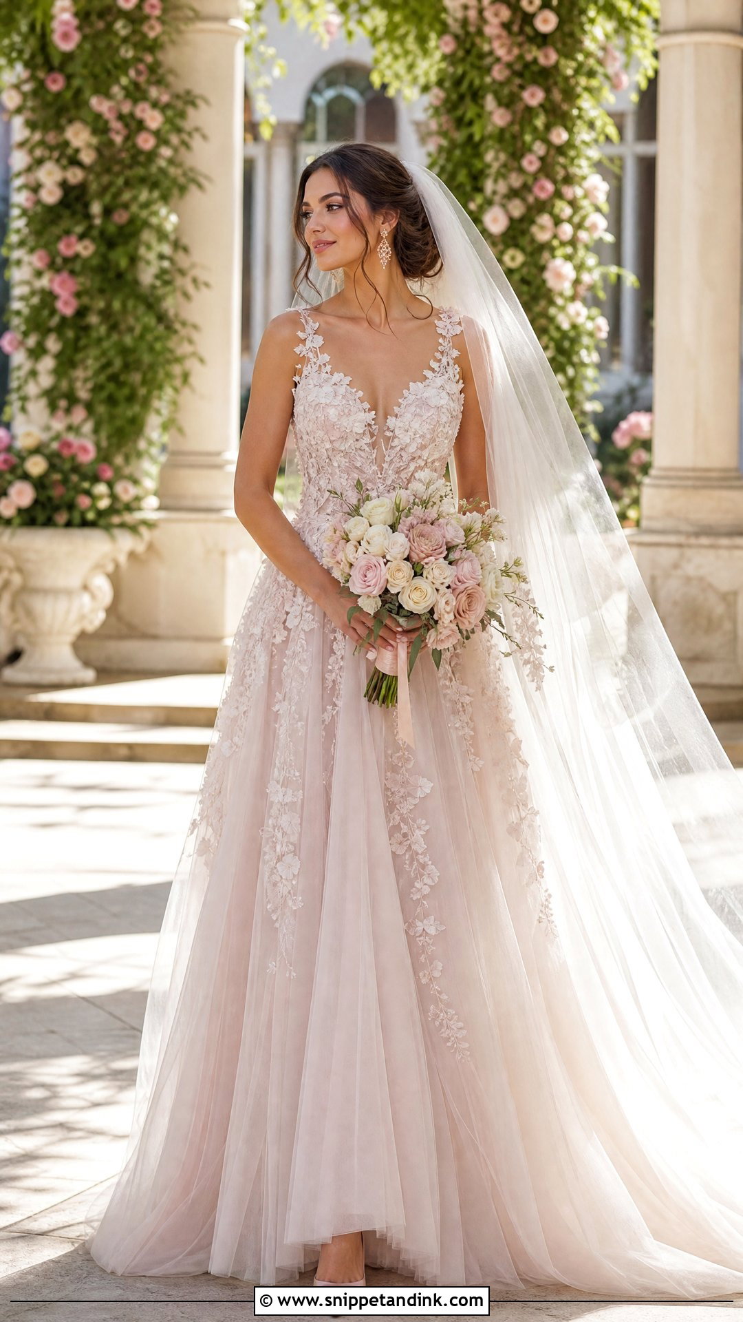 Blush Couture Bridal Gown - Snippet and Ink - 25 Couture Bridal Gowns