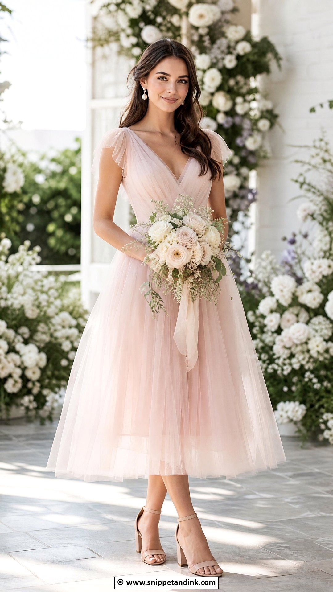 Blush Elopement Dress - Snippet and Ink - 35 Elopement Dress Ideas
