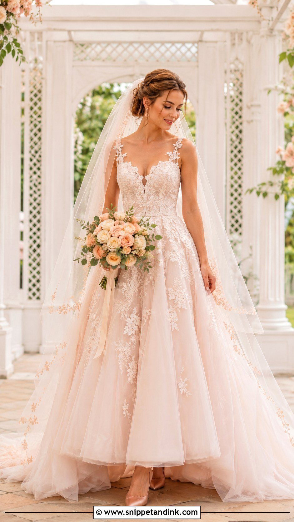Blush Fairy Tale Wedding Dress - Snippet and Ink - 20 Fairy Tale Wedding Dress Romantic Ideas