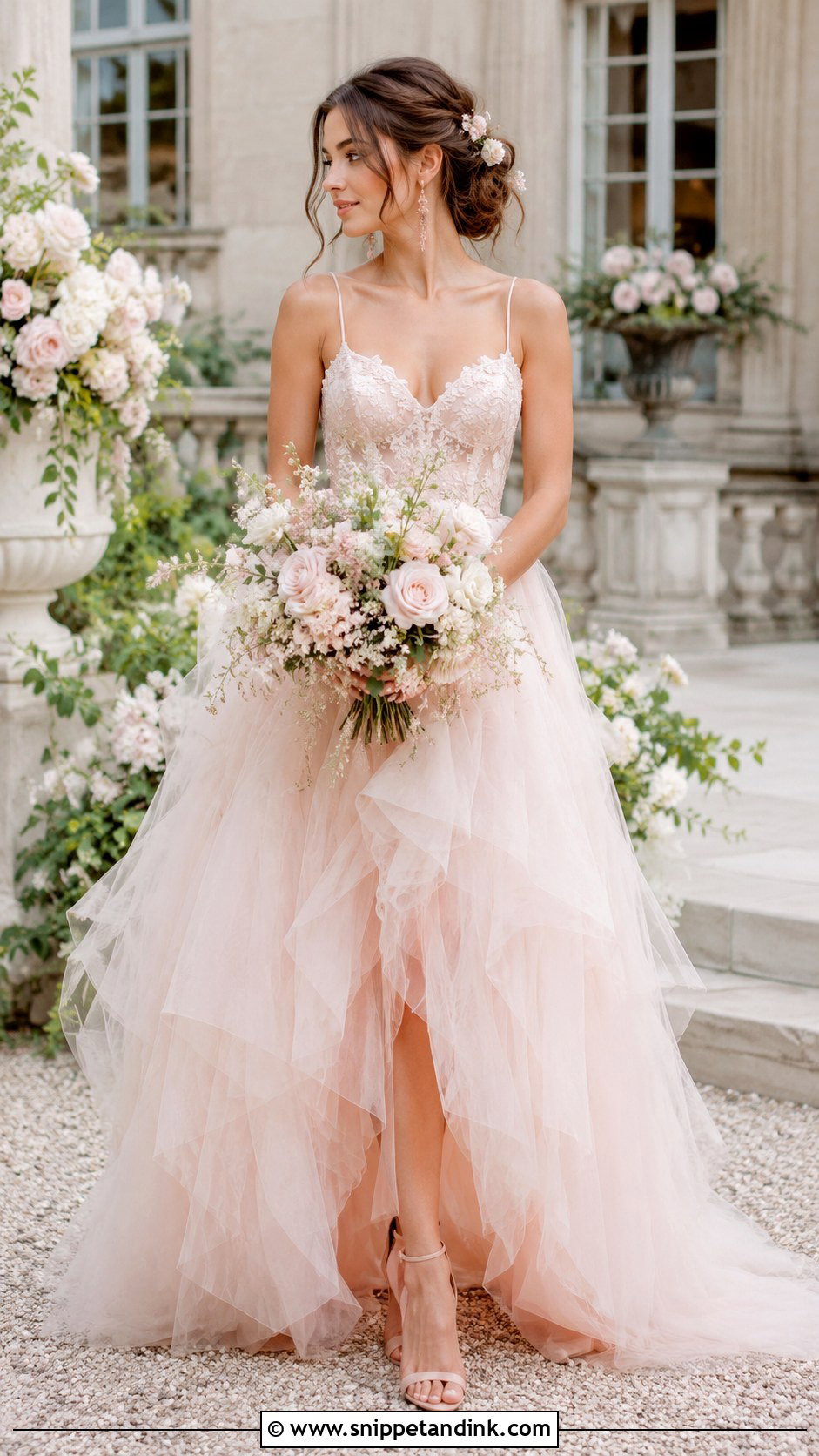 Blush Fairy Wedding Dress - Snippet and Ink - 30 Fairy Inspired Wedding Dress Ideas