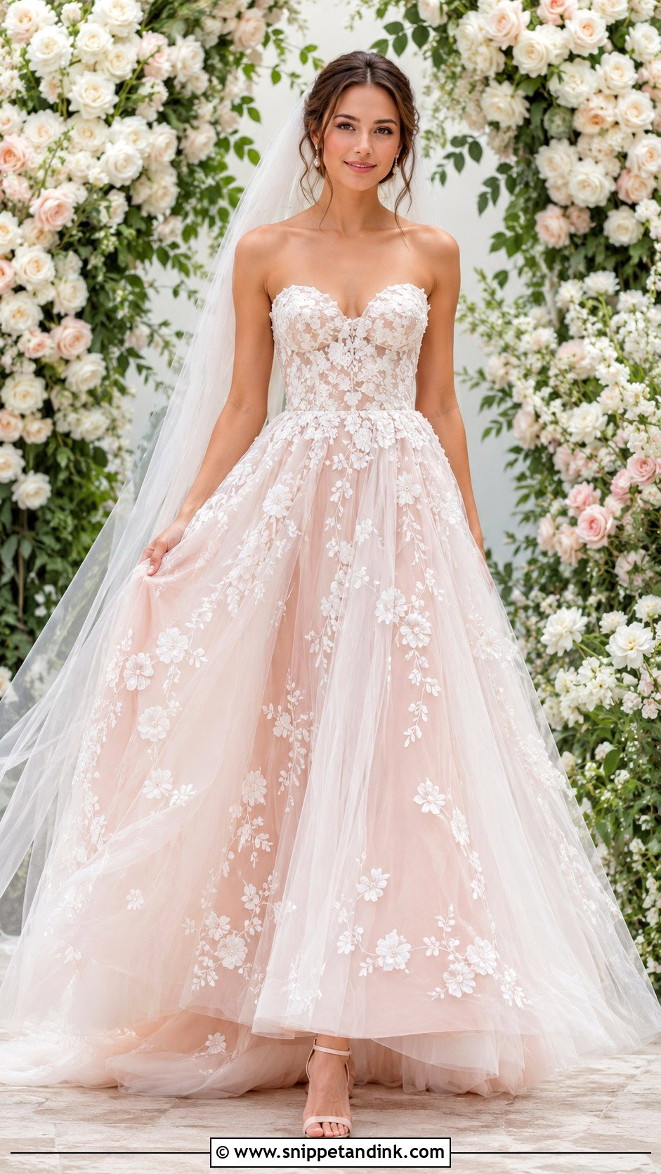 Blush Fairy Wedding Dress - Snippet and Ink - 30 Whimsical Wedding Dress Fairies Ideas