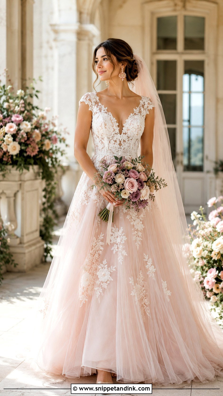 Blush Fairy Wedding Dress - Snippet and Ink - 20 Fairy Style Wedding Dresses