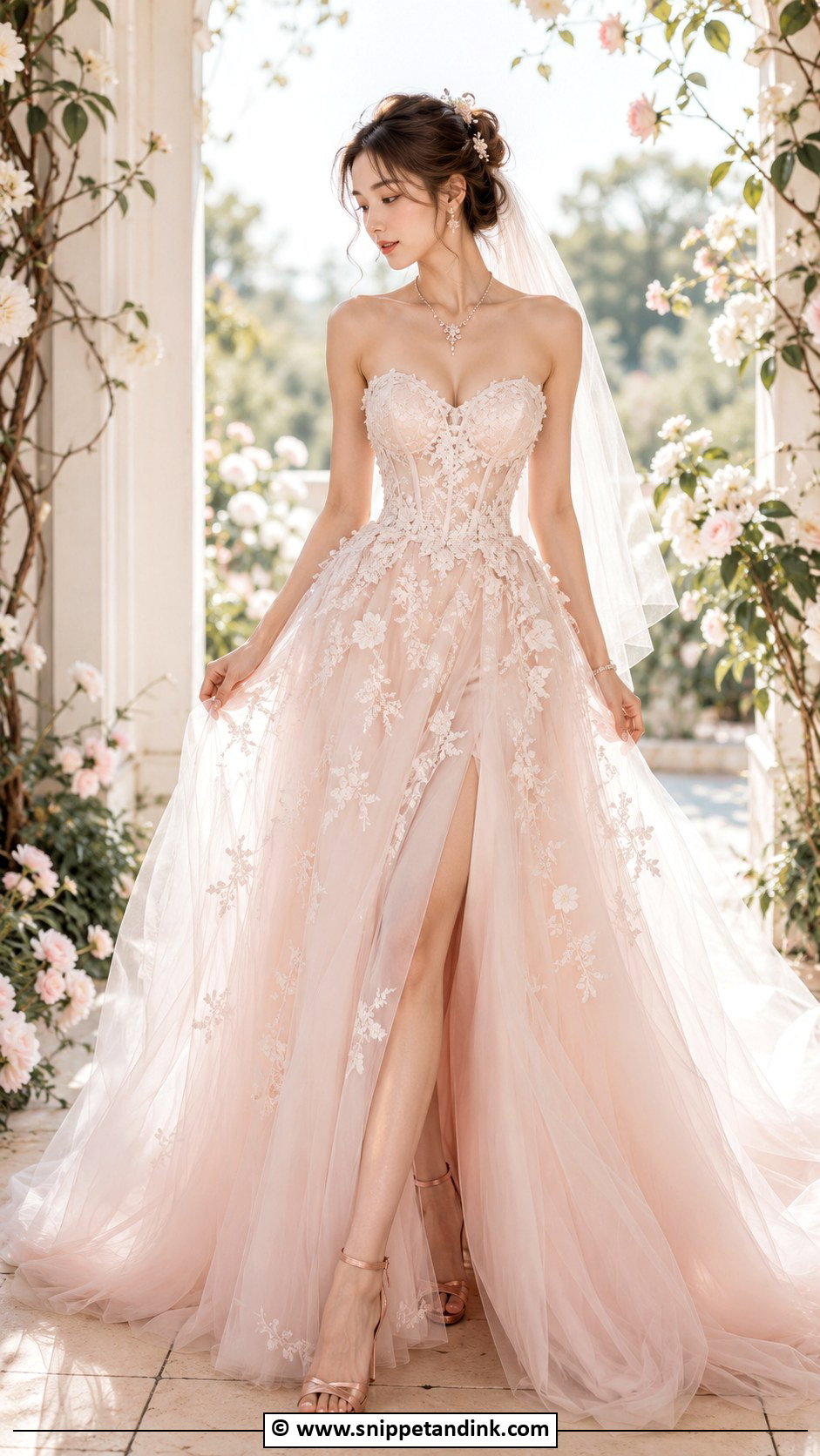 Blush Fairy Wedding Dress - Snippet and Ink - 30 Mystical Wedding Dress Ideas
