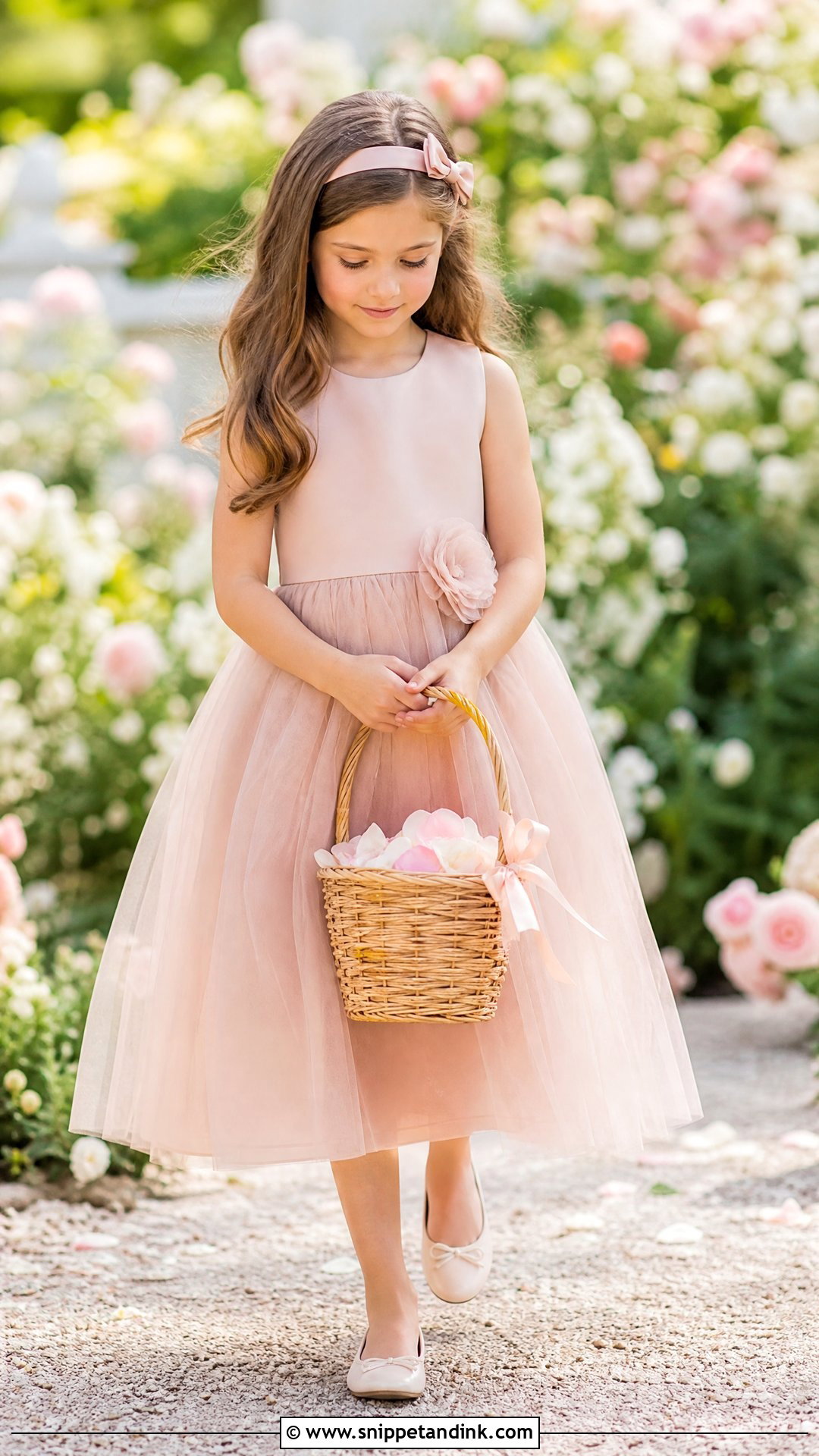 Blush Flower Girl Dress - Snippet and Ink - 25 Flowergirls Wedding Dresses