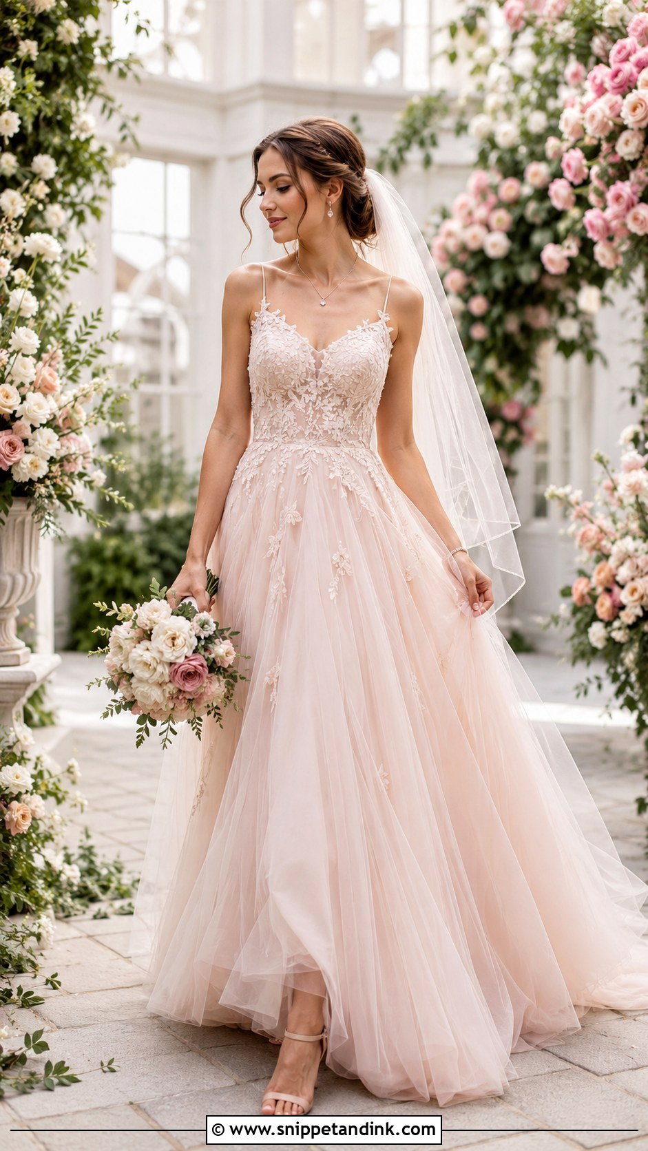 Blush Gown For Wedding - Snippet and Ink - 25 Gowns for Wedding