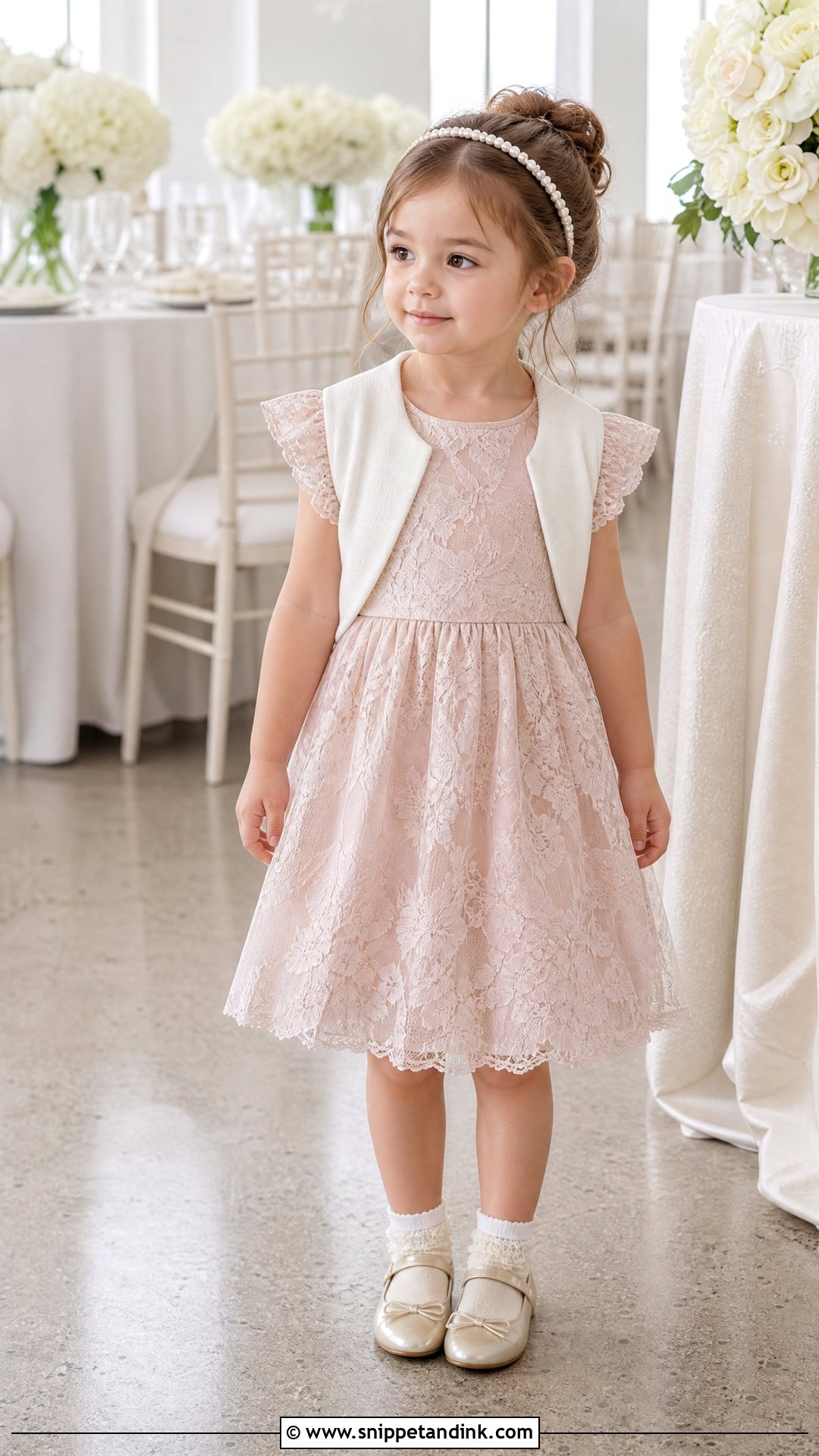 Blush Lace Toddler Girl Wedding Outfit - Snippet and Ink - 20 Toddler Girl Wedding Outfit Ideas