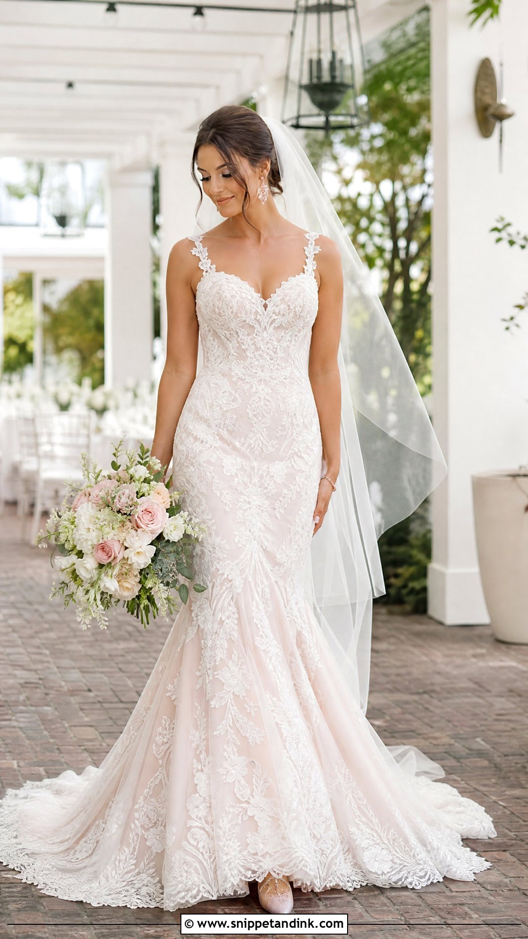 Blush Mermaid Wedding Dress - Snippet and Ink - 20 Dream Wedding Dresses Mermaid