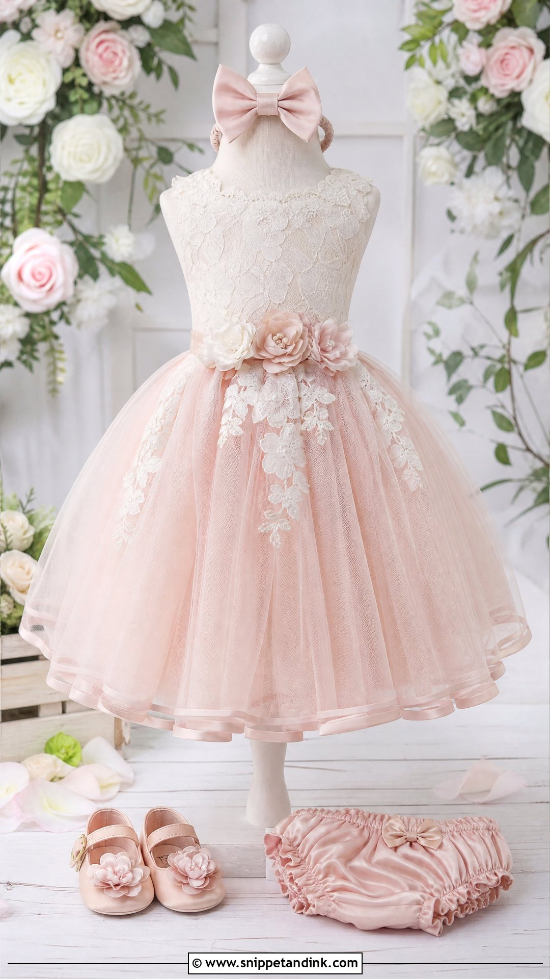 Blush Pink Baby Girl Wedding Dress - Snippet and Ink - 25 Baby Girl Wedding Dress Ideas