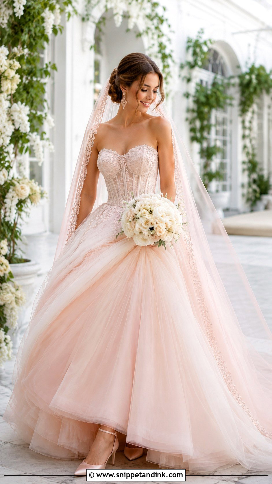 Blush Pink Ball Gown - Snippet and Ink - 20 Big Wedding Gown Ideas