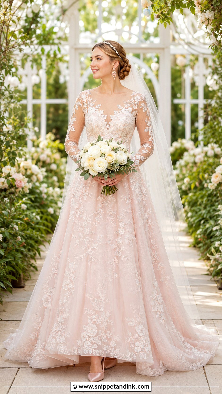Blush Pink Blair Wedding Dress - Snippet and Ink - 20 Blair Wedding Dress Ideas