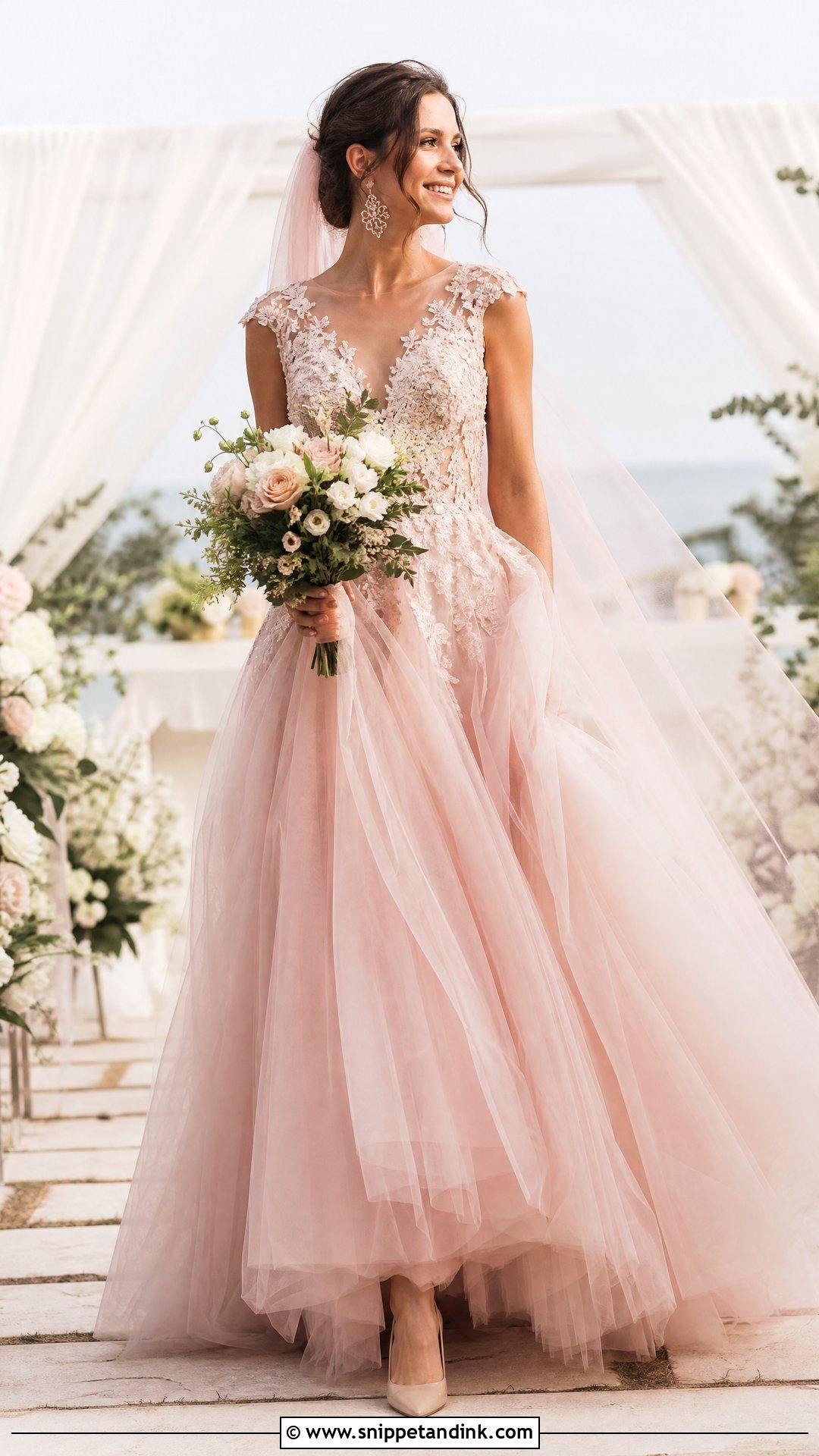 Blush Pink Bridal Frock - Snippet and Ink - 25 Bridal Frock Ideas