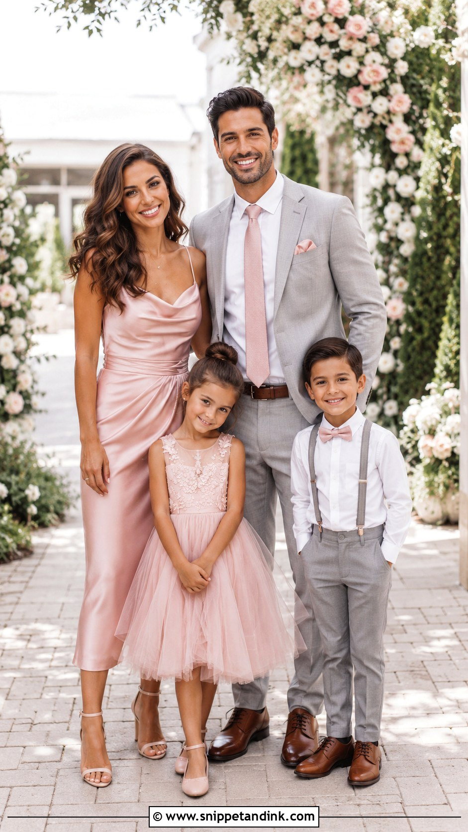 Blush Pink Family Wedding Outfit - Snippet and Ink - 25 Family Outfits for Wedding