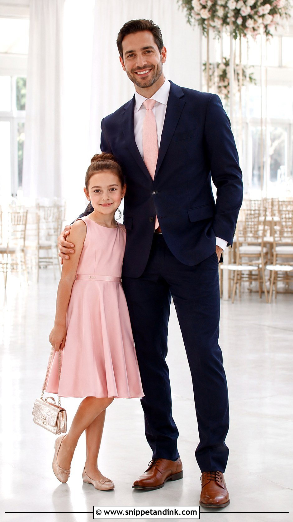 Blush Pink Father Daughter Dance Outfit - Snippet and Ink - 20 Father Daughter Dance Outfit Ideas