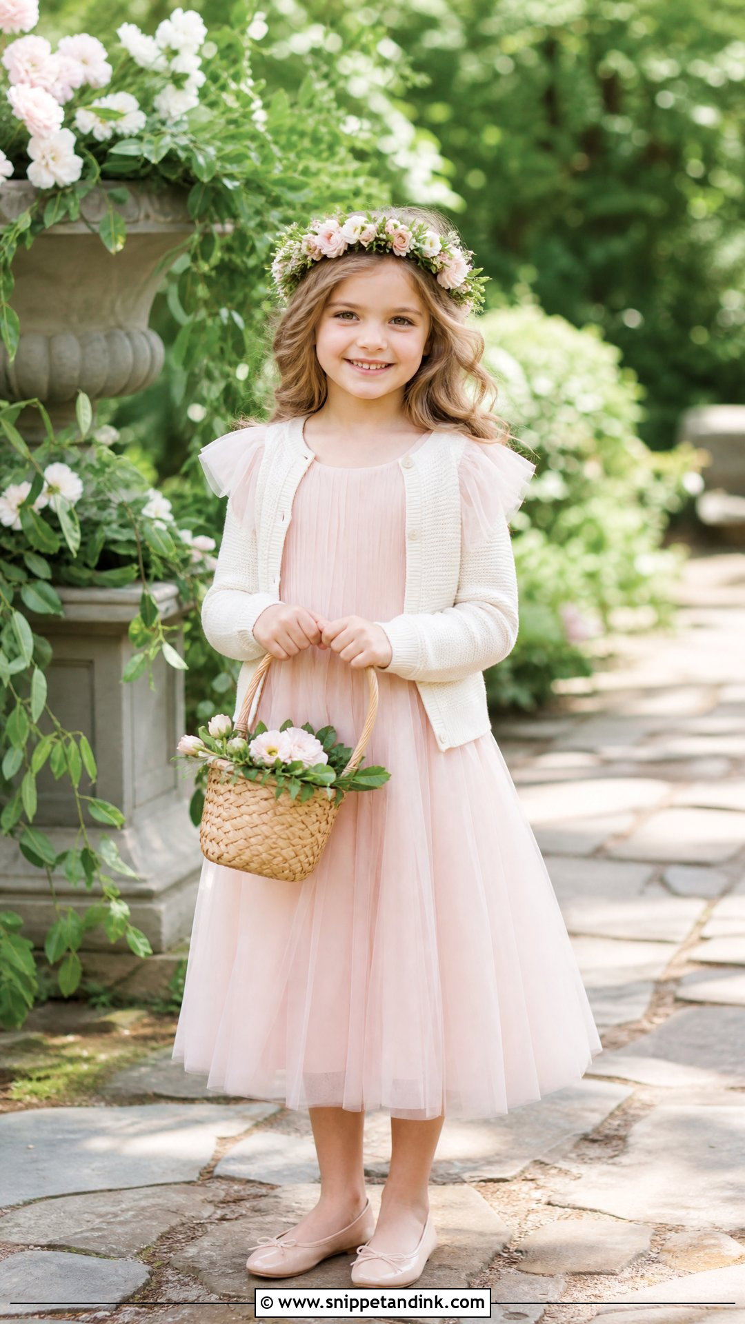Blush Pink Flower Girl Wedding Dress - Snippet and Ink - 20 Wedding Dress for Kids Girl Ideas