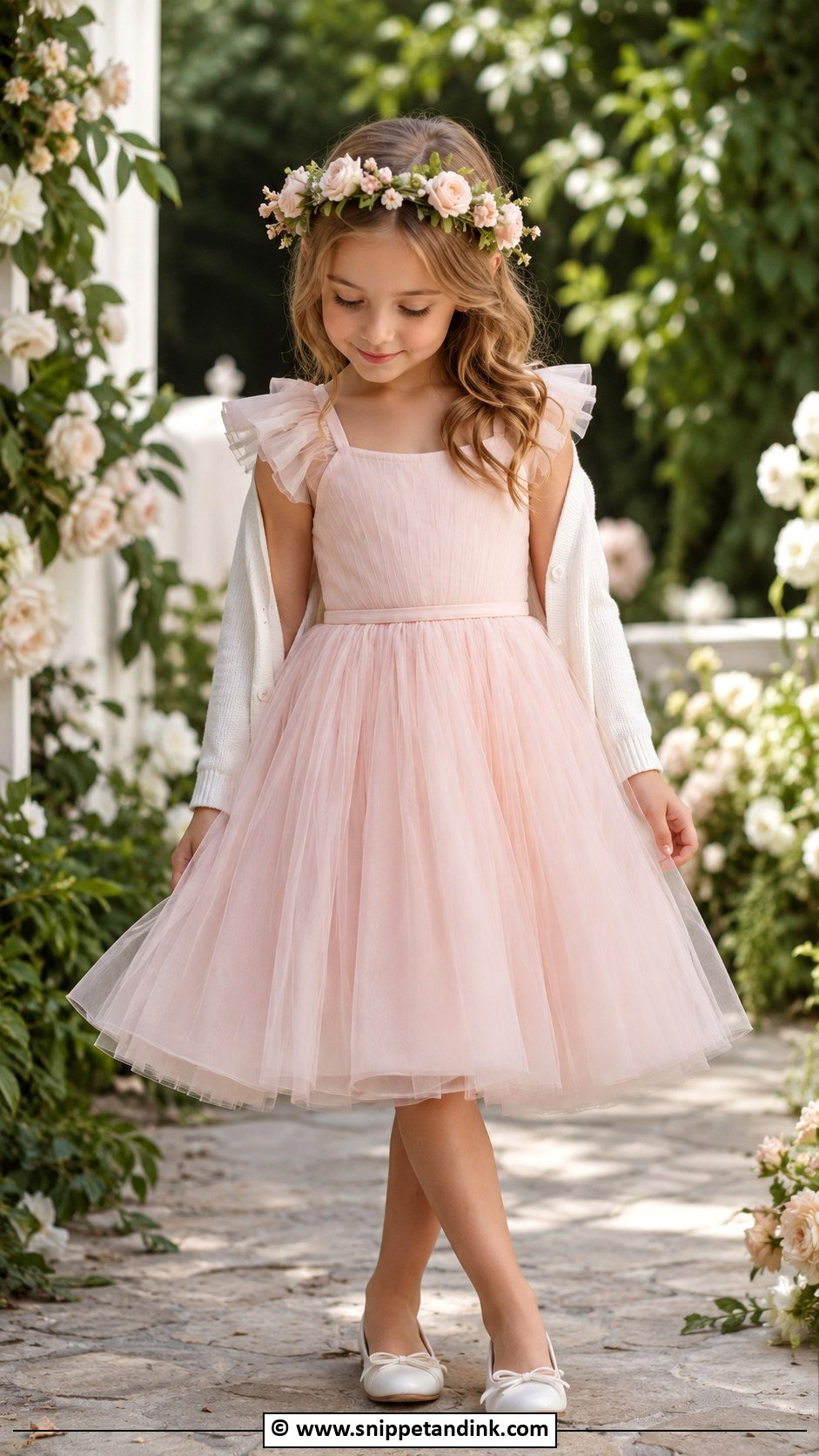 Blush Pink Kids Wedding Dress - Snippet and Ink - 30 Kids Wedding Dress Ideas