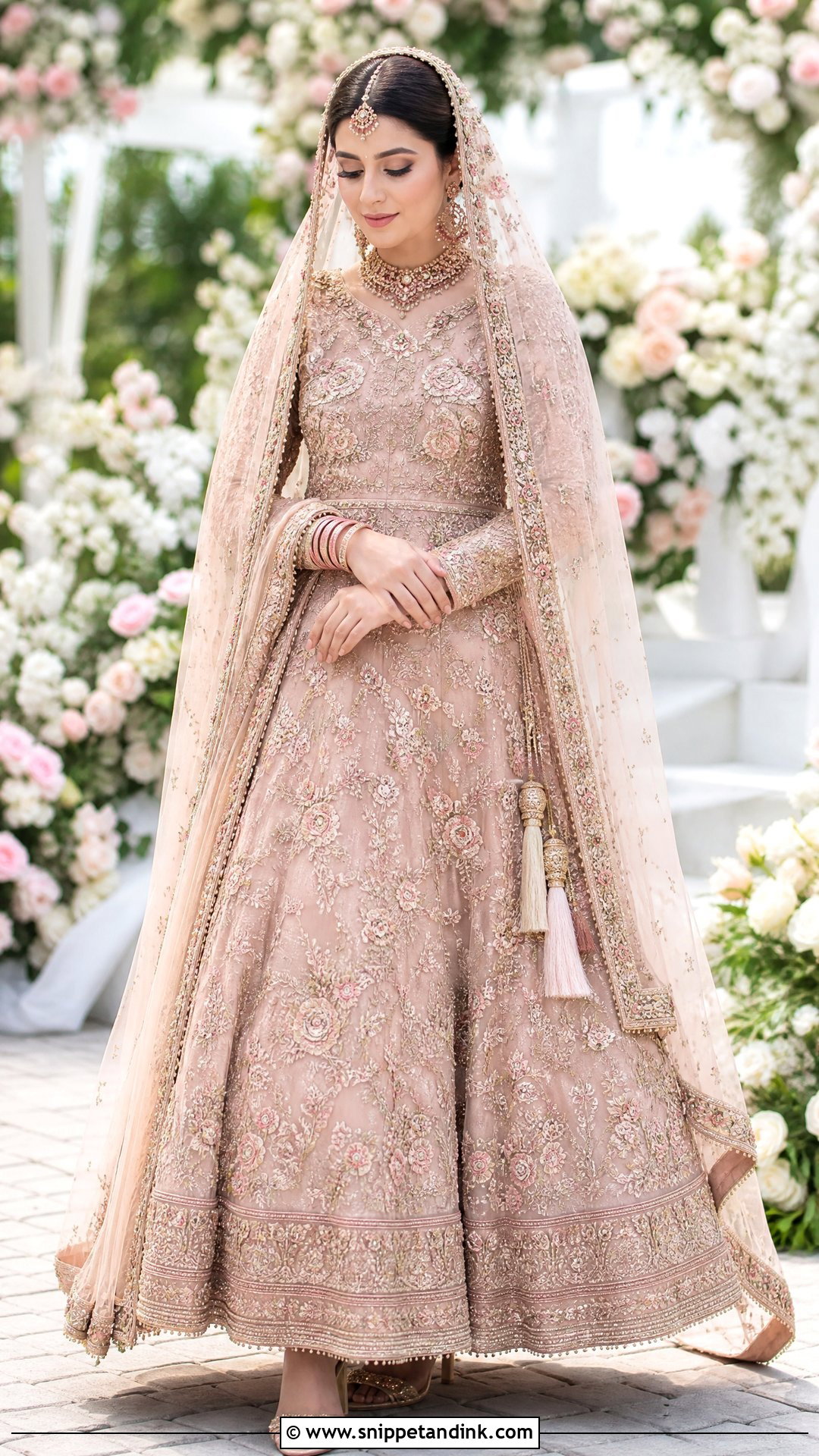 Blush Pink Lehenga Nikah Dress - Snippet and Ink - 20 Pakistani Nikah Dress Ideas