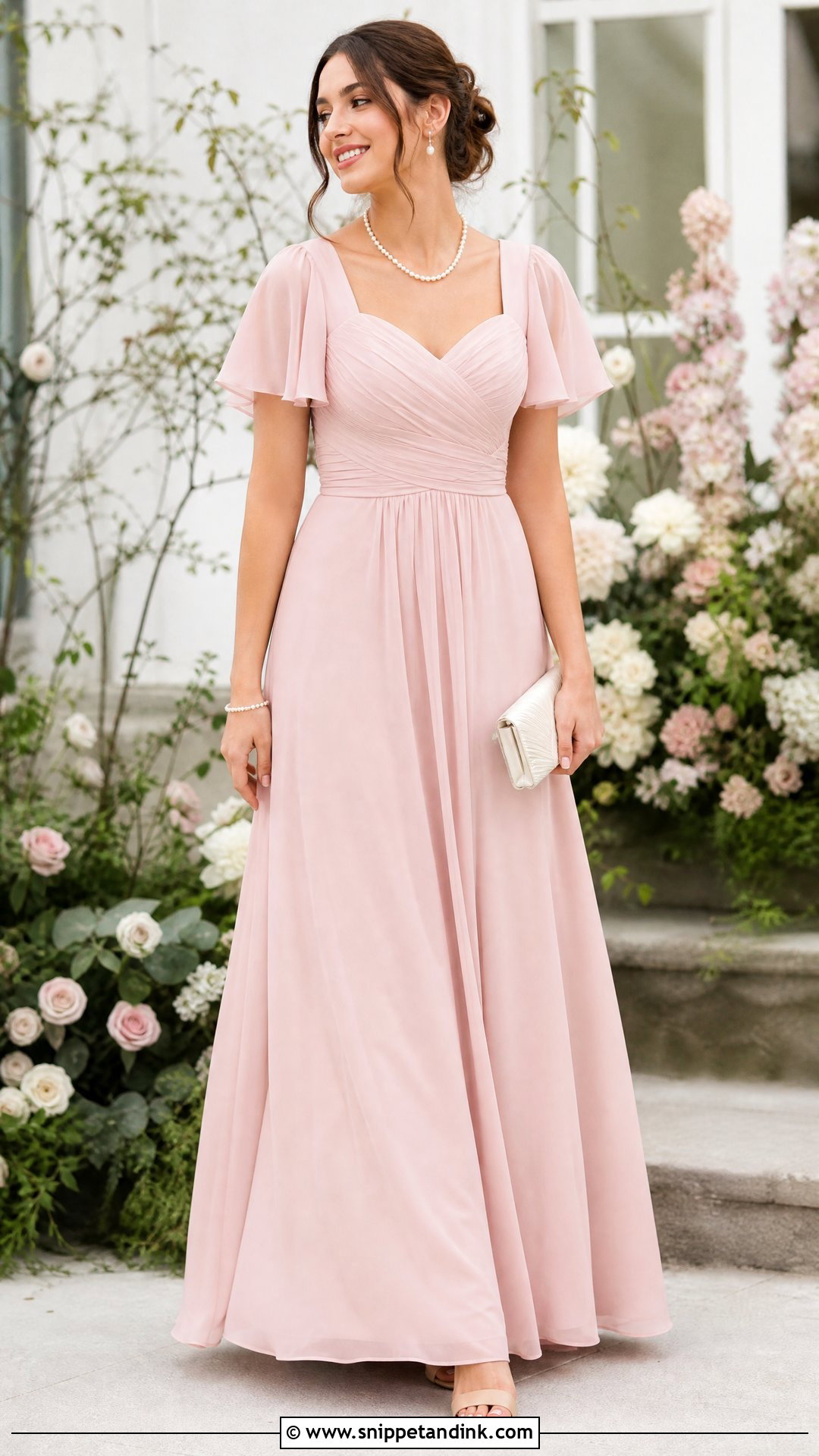Blush Pink Maid Of Honor Dress - Snippet and Ink - 25 Wedding Maid of Honor Dresses