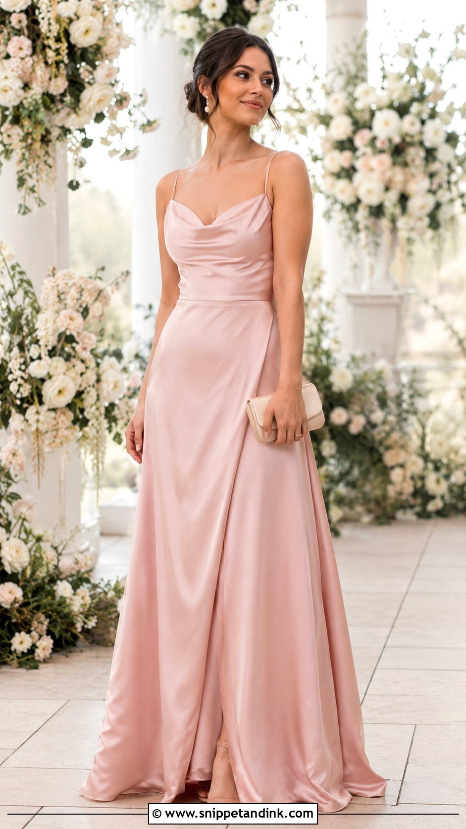 Blush Pink Maid Of Honor Gown - Snippet and Ink - 25 Elegant Maid of Honor Gown Ideas