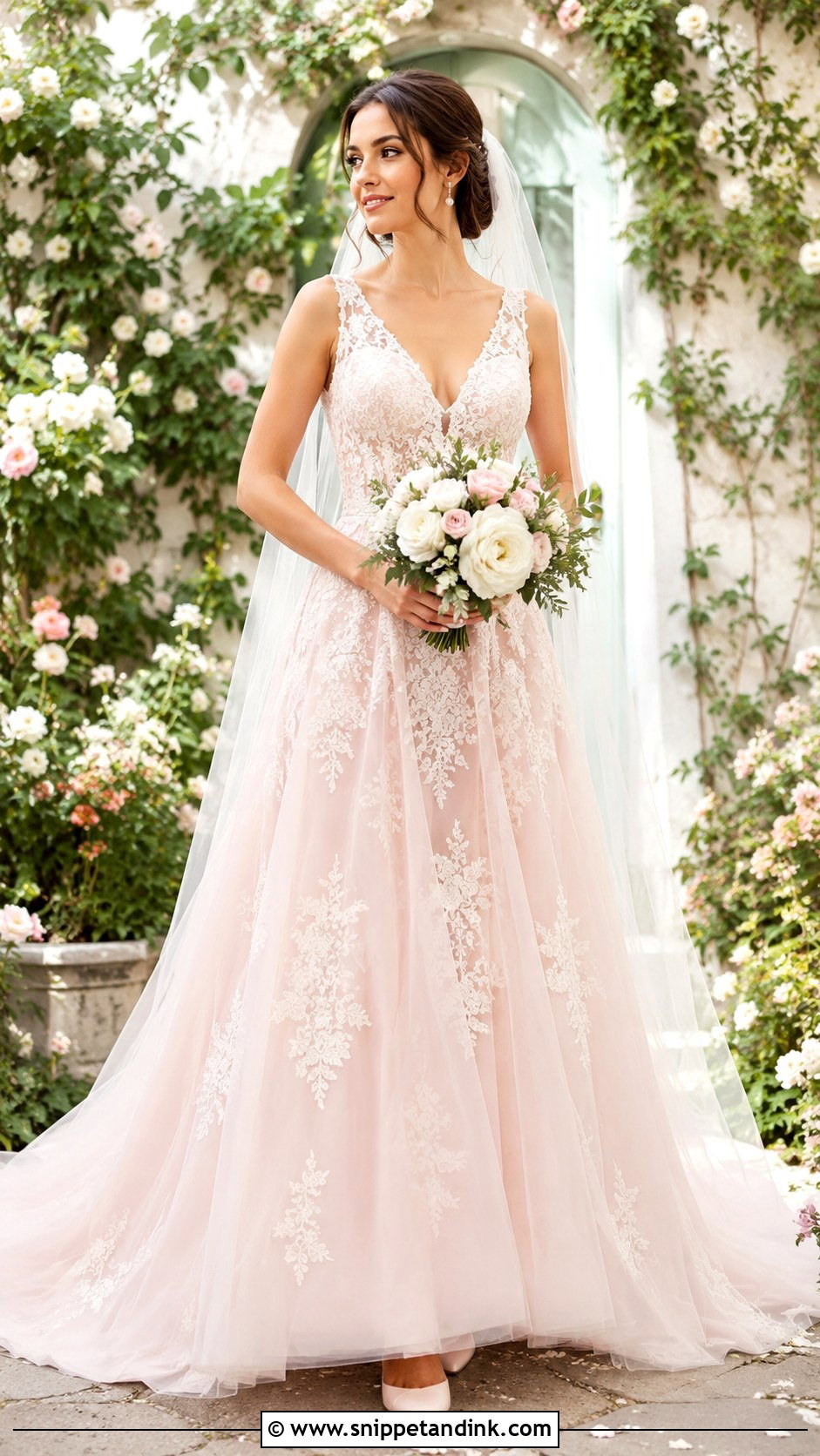 Blush Pink Marriage Gown - Snippet and Ink - 20 Marriage Gowns Brides