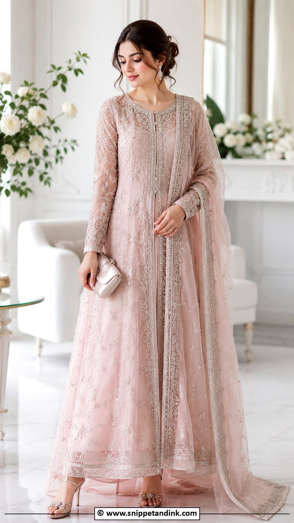 Blush Pink Nikah Dress - Snippet and Ink - 35 Nikah Dress Ideas