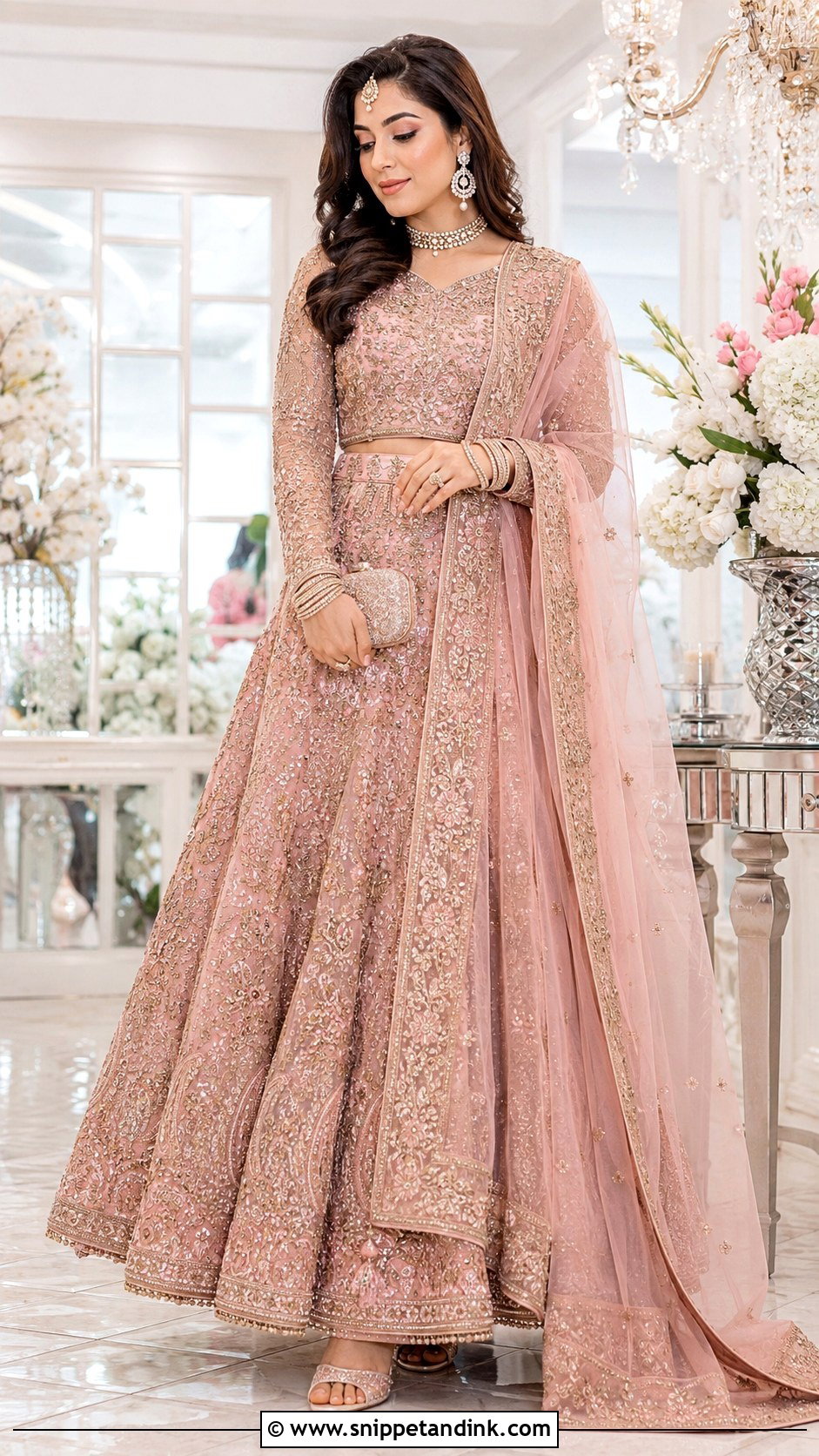 Blush Pink Pakistani Bridal Dress - Snippet and Ink - 25 Pakistani Bridal Dress Ideas
