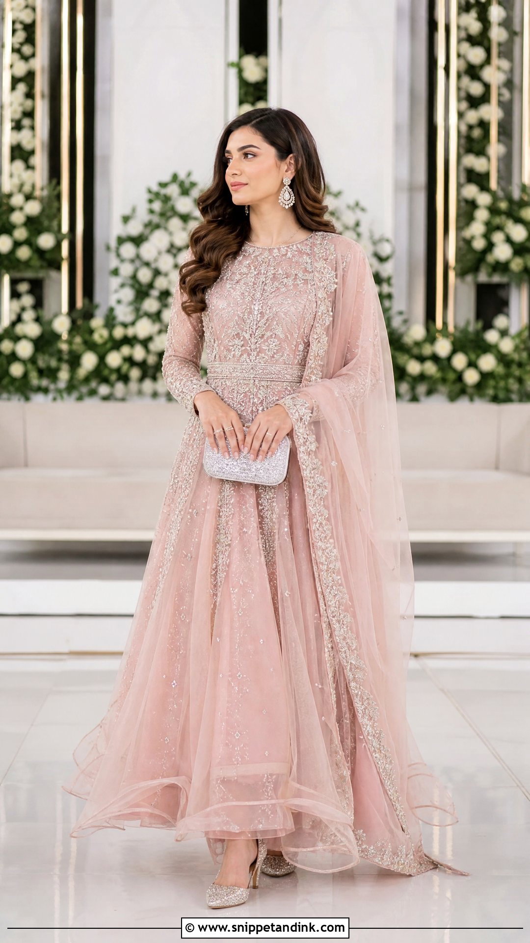 Blush Pink Pakistani Bridal Gown - Snippet and Ink - 20 Pakistani Bridal Outfits