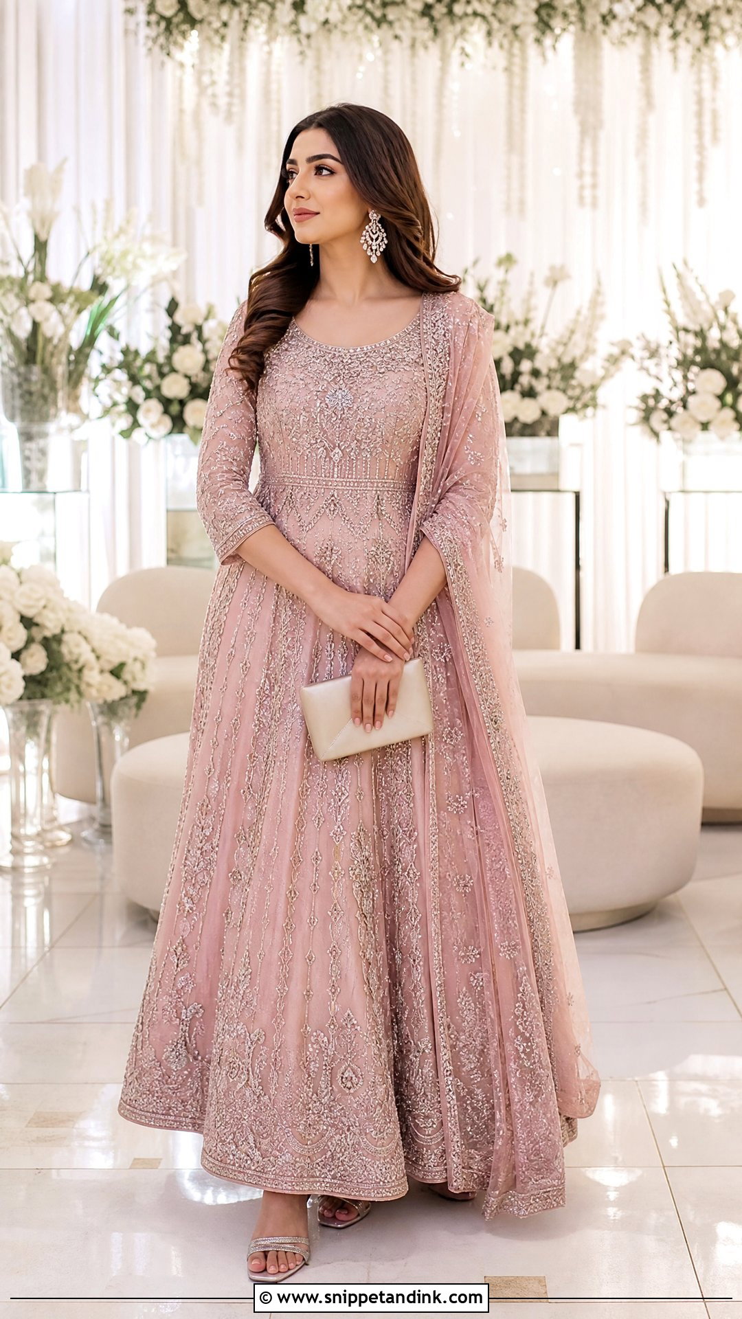 Blush Pink Pakistani Wedding Pishwas - Snippet and Ink - 25 Simple Pakistani Wedding Dress Ideas