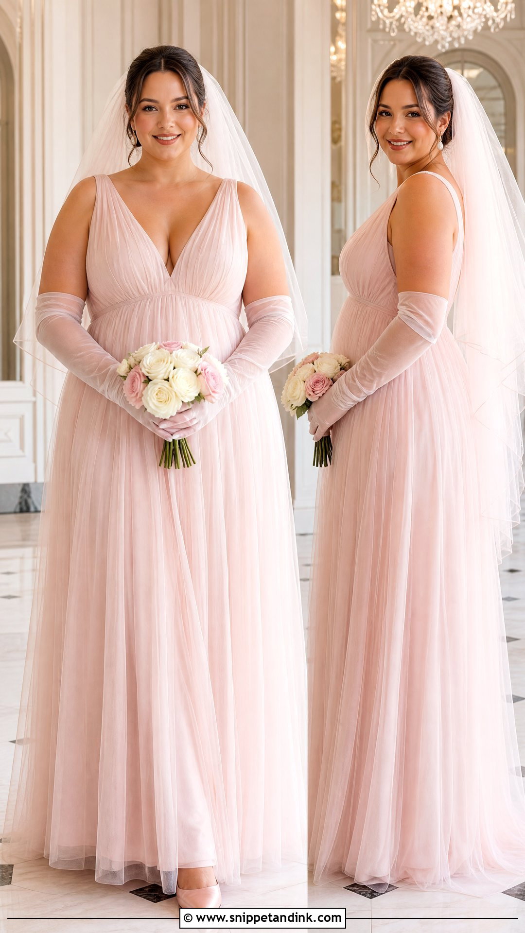 Blush Pink Penelope Wedding Dress - Snippet and Ink - 20 Penelope Wedding Dress Ideas