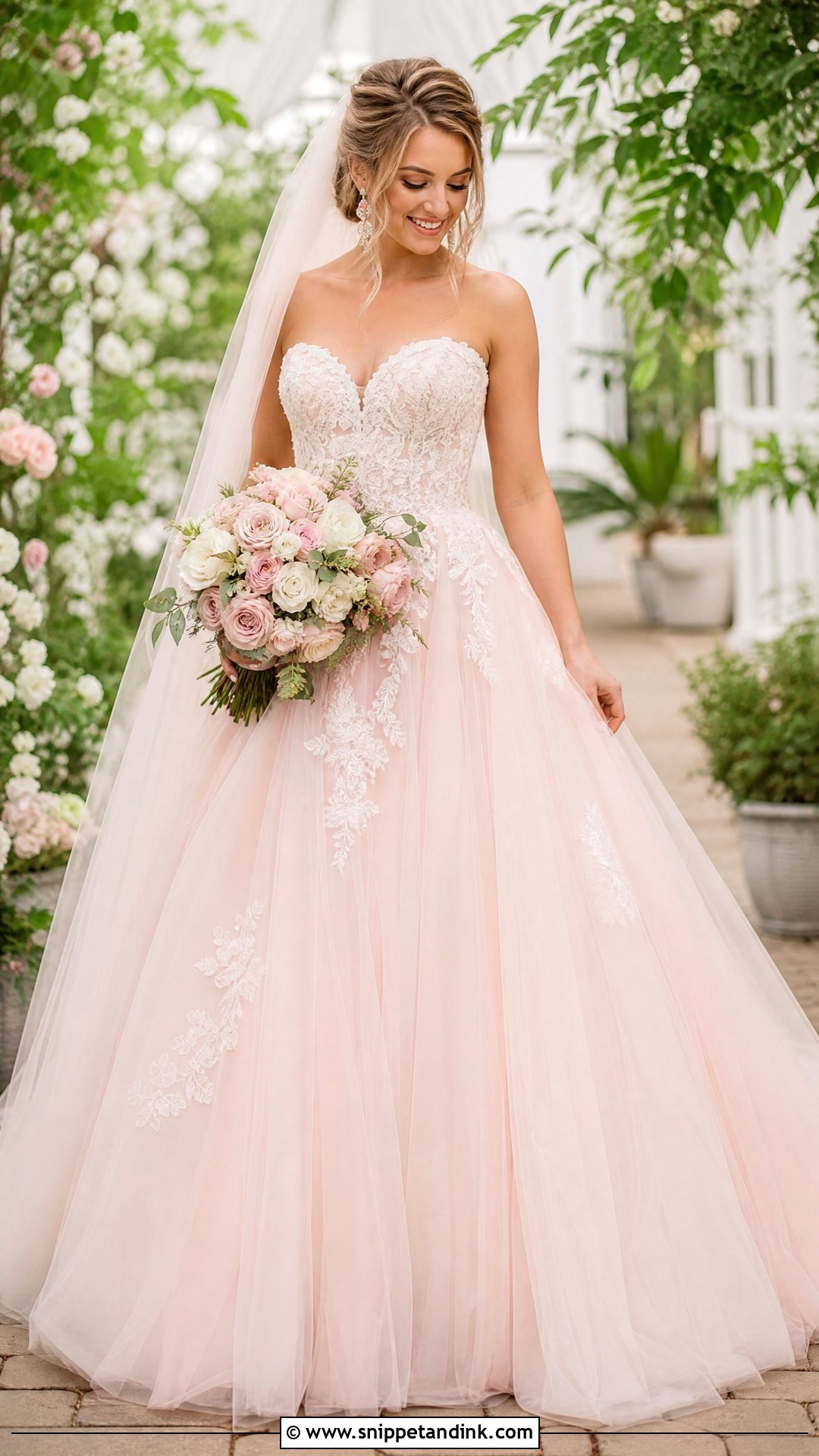 Blush Pink Princess Ball Gown - Snippet and Ink - 20 Wedding Ball Gown Princess Ideas