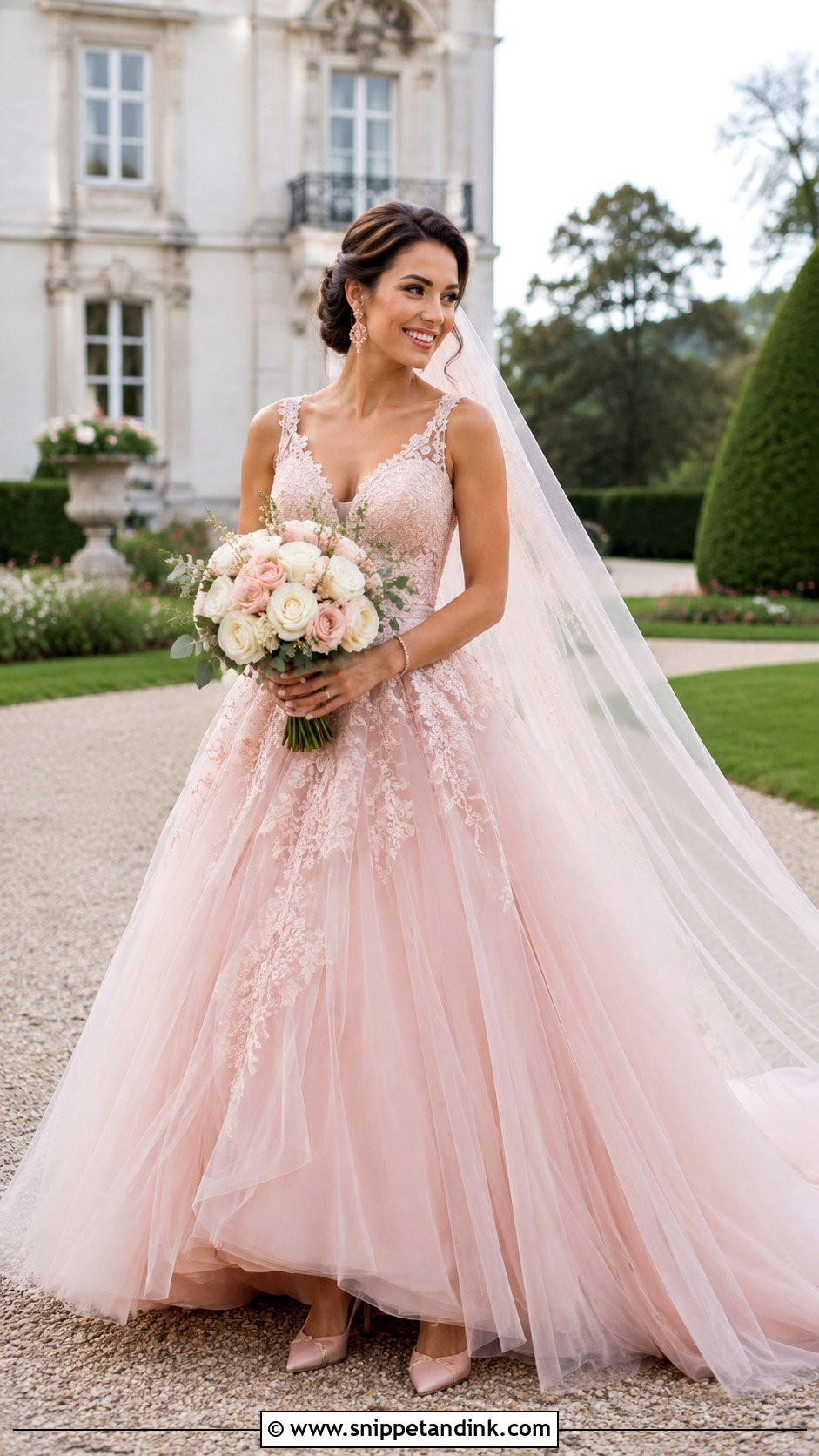 Blush Pink Princess Wedding Dress - Snippet and Ink - 20 Big Poofy Princesses Wedding Dresses