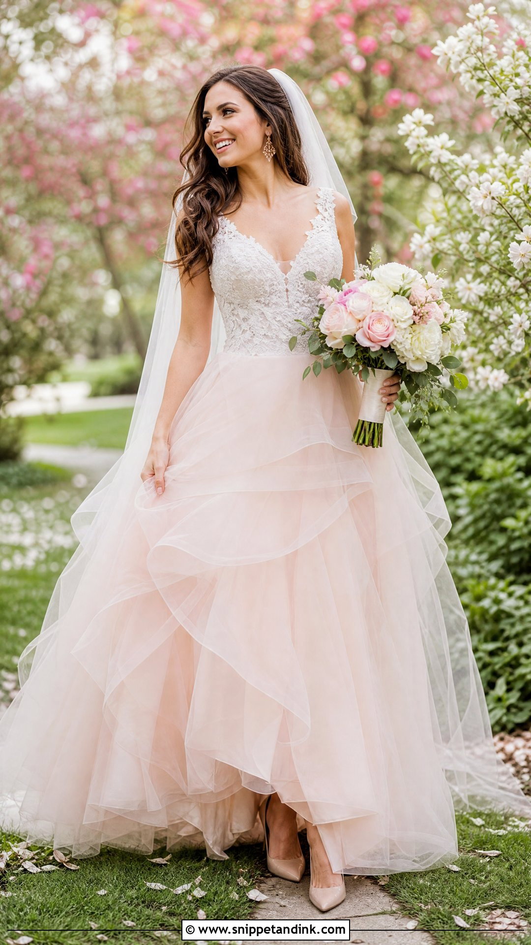 Blush Pink Princess Wedding Dress - Snippet and Ink - 20 Pretty Wedding Dresses Princesses