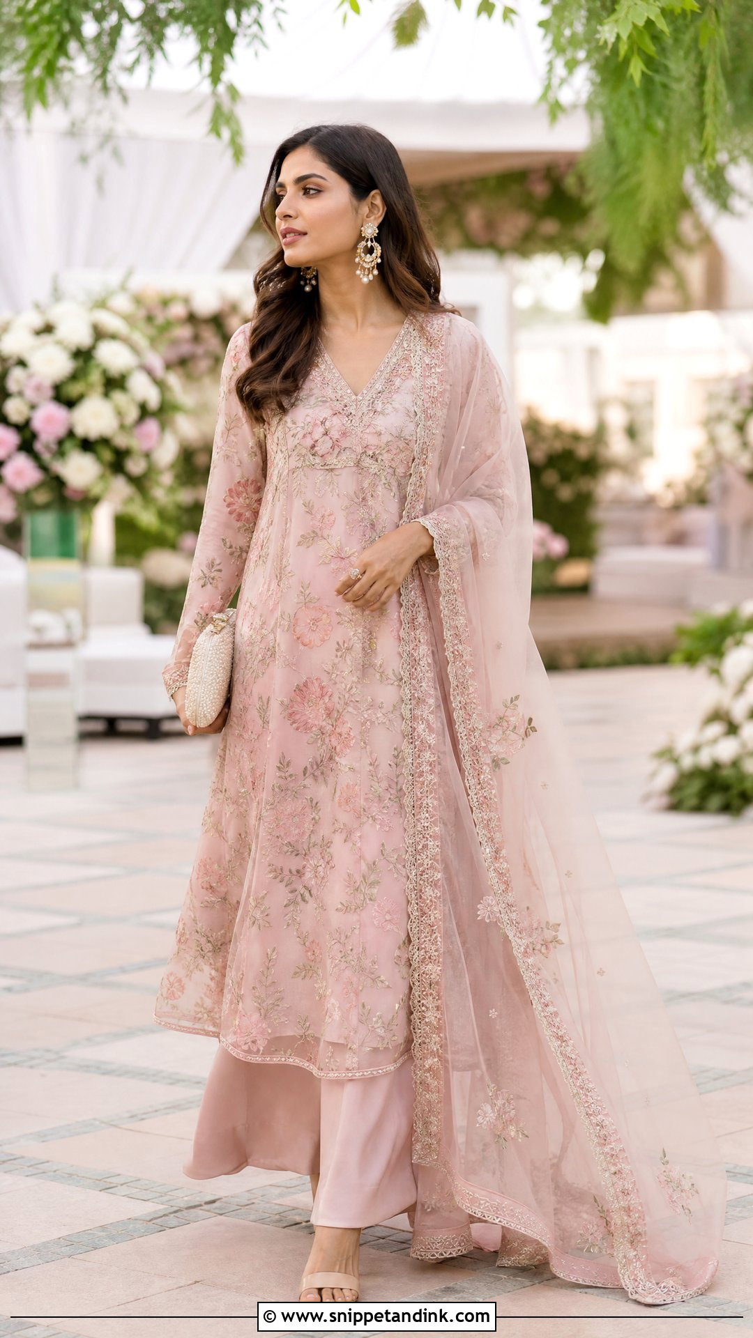 Blush Pink Sabyasachi Palazzo Suit - Snippet and Ink - 20 Sabyasachi Salwar Suits