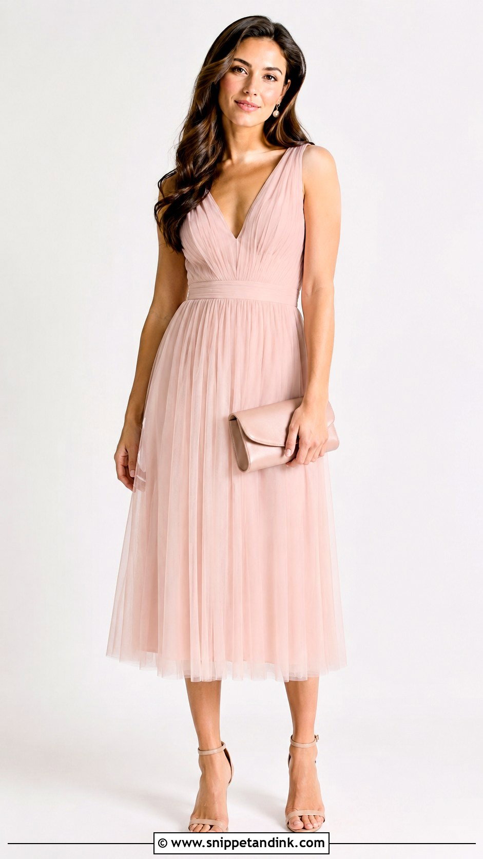 Blush Pink Save The Date Dress - Snippet and Ink - 30 Save the Date Dress Ideas