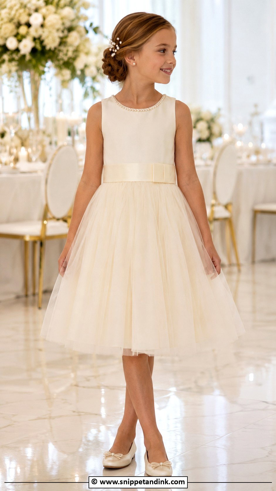 Blush Pink Tulle Dress - Snippet and Ink - 30 Kids Designer Dresses for Wedding