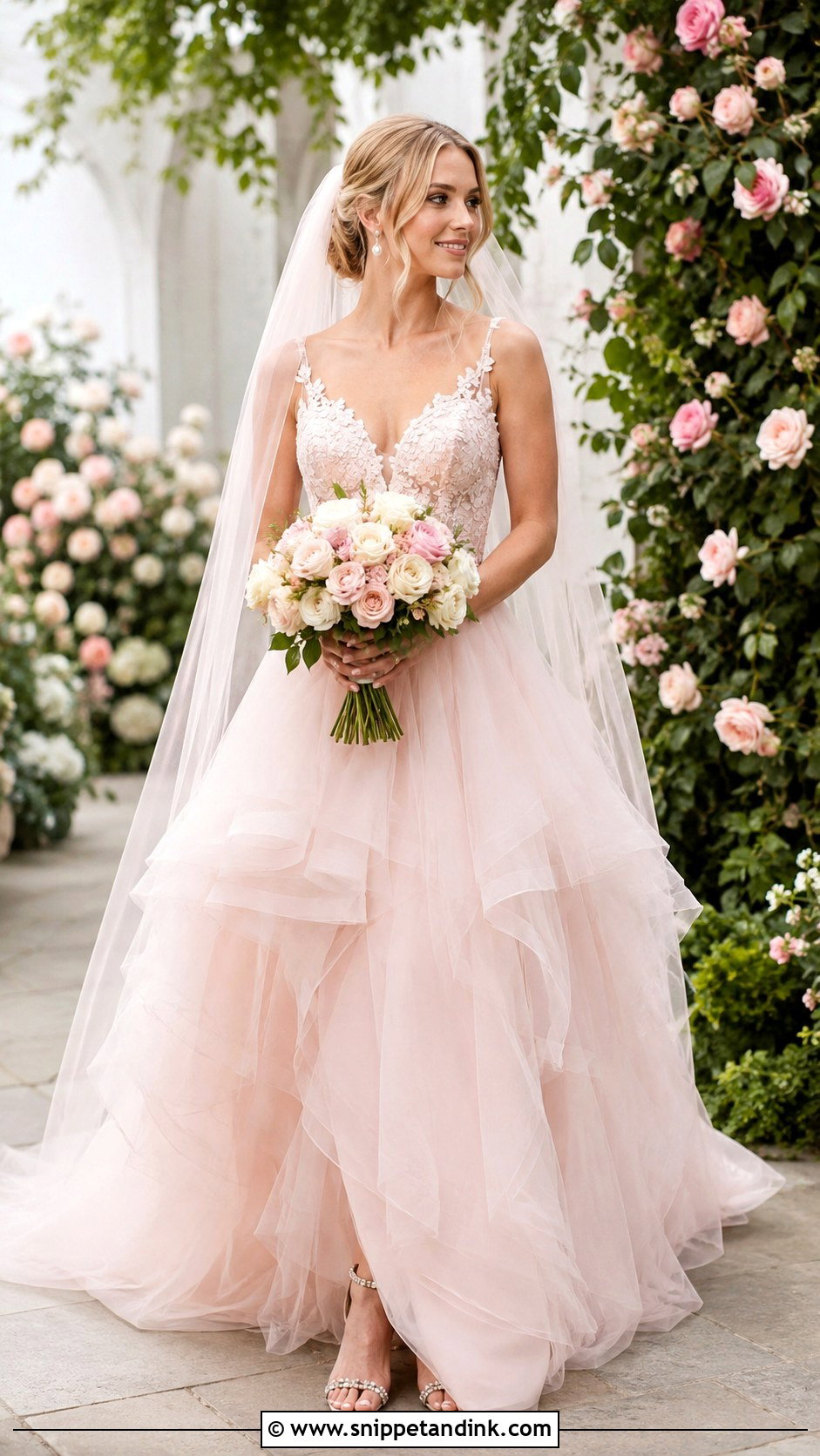 Blush Pink Tulle Wedding Dress - Snippet and Ink - 20 Alternative Bride Dress Ideas