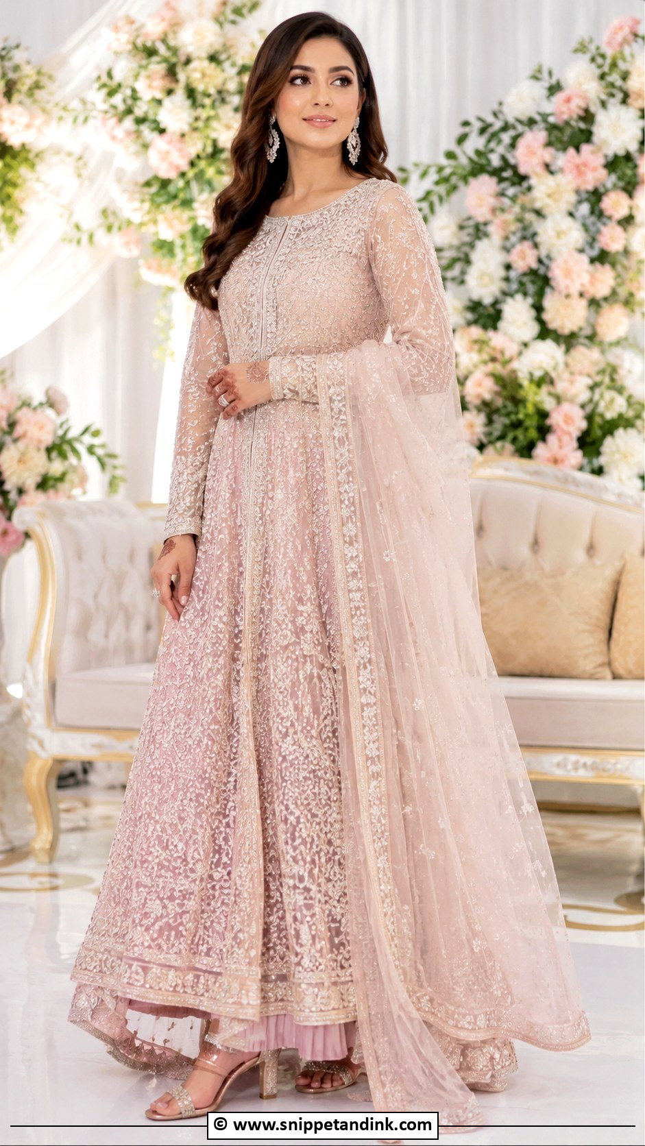 Blush Pink Valima Dress - Snippet and Ink - 25 Valima Dress Ideas